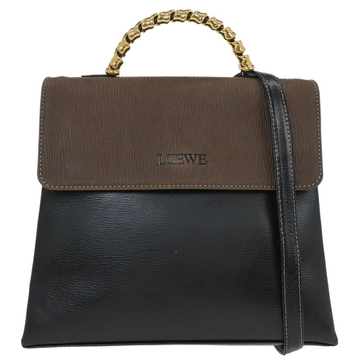 Loewe Loewe Vintage Velazquez Top Handle Bag Leather Size ONE SIZE - 1 Thumbnail