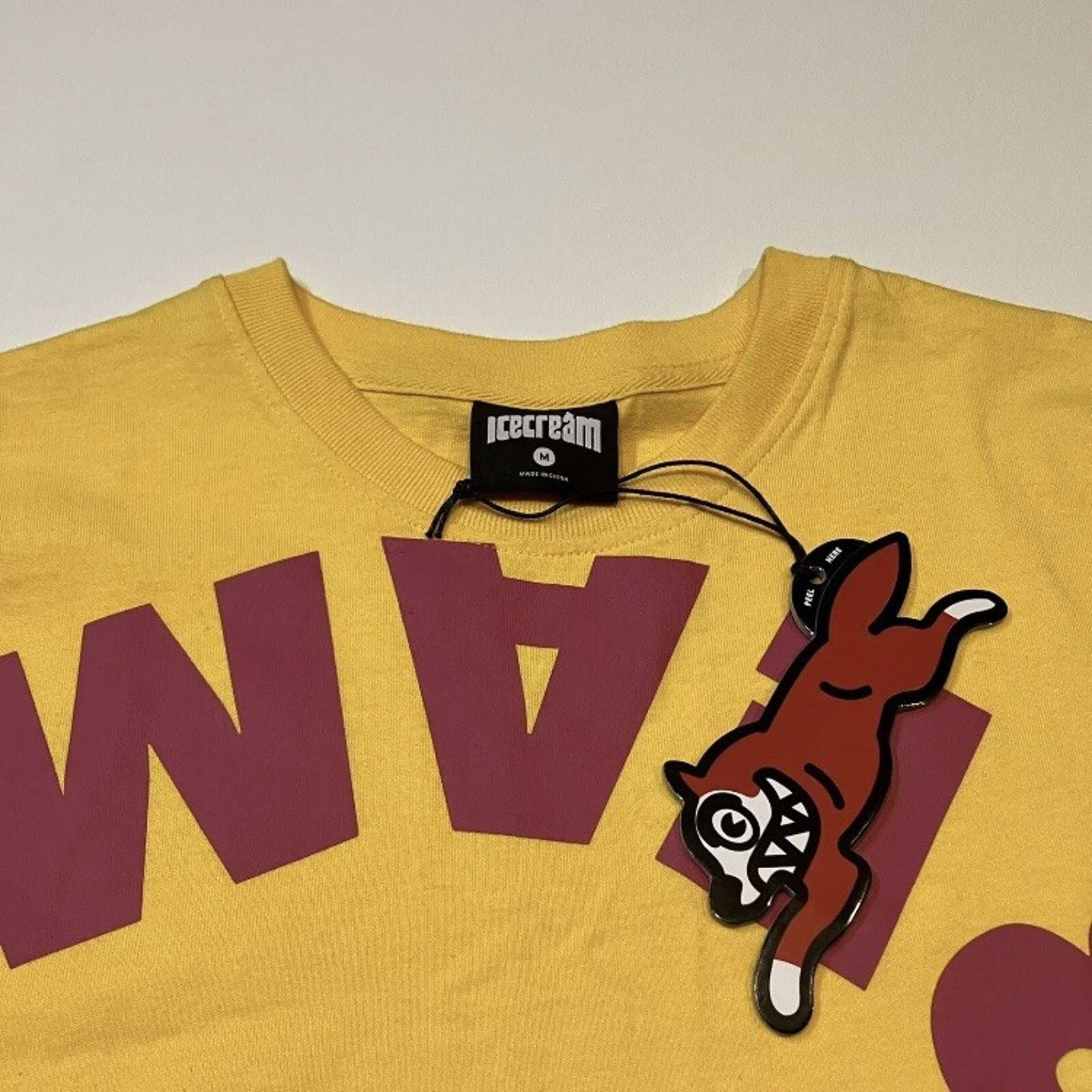 Icecream Ice Cream T Shirt Yellow Spell Out Mens Size Medium NEW Size US M / EU 48-50 / 2 - 3 Thumbnail