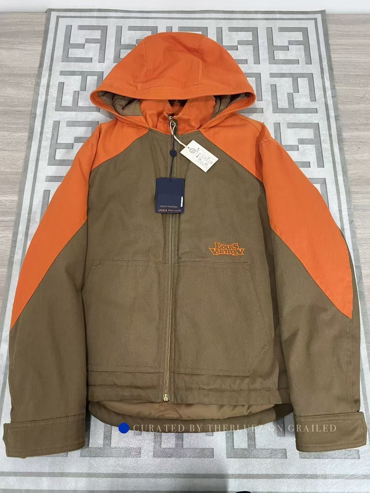 Louis Vuitton Colorblock Hooded Jacket in Brown Size US M / EU 48-50 / 2 - 1 Thumbnail