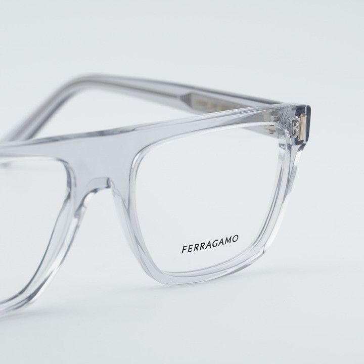 Salvatore Ferragamo Salvatore Ferragamo SF2997 050 Eyeglasses Crystal Grey 55mm Size ONE SIZE - 8 Thumbnail