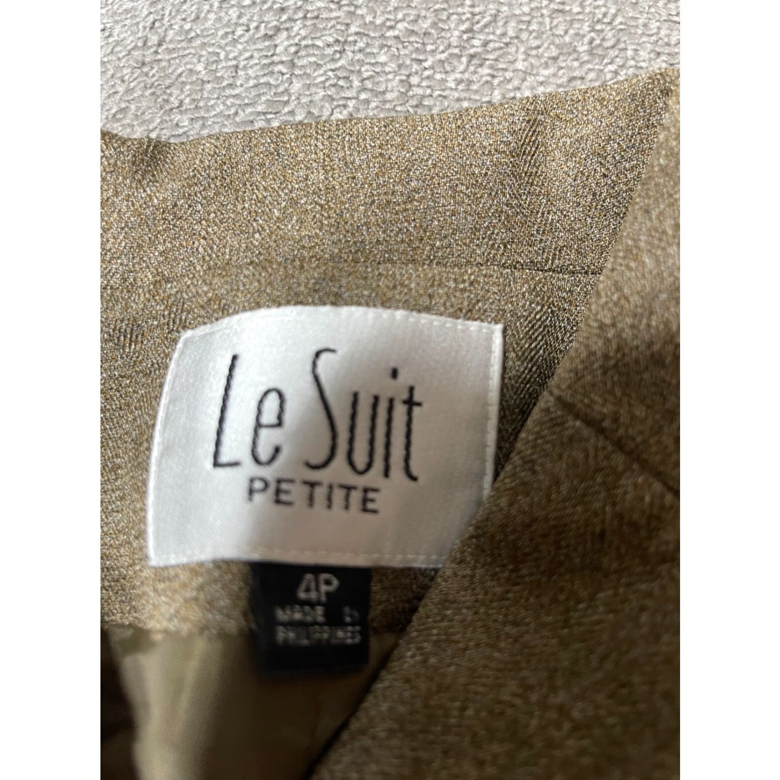 Vintage Lee Blazer Jacket Womens Size 4 Petite 4P Brown NEW with Tag Size S / US 4 / IT 40 - 4 Thumbnail