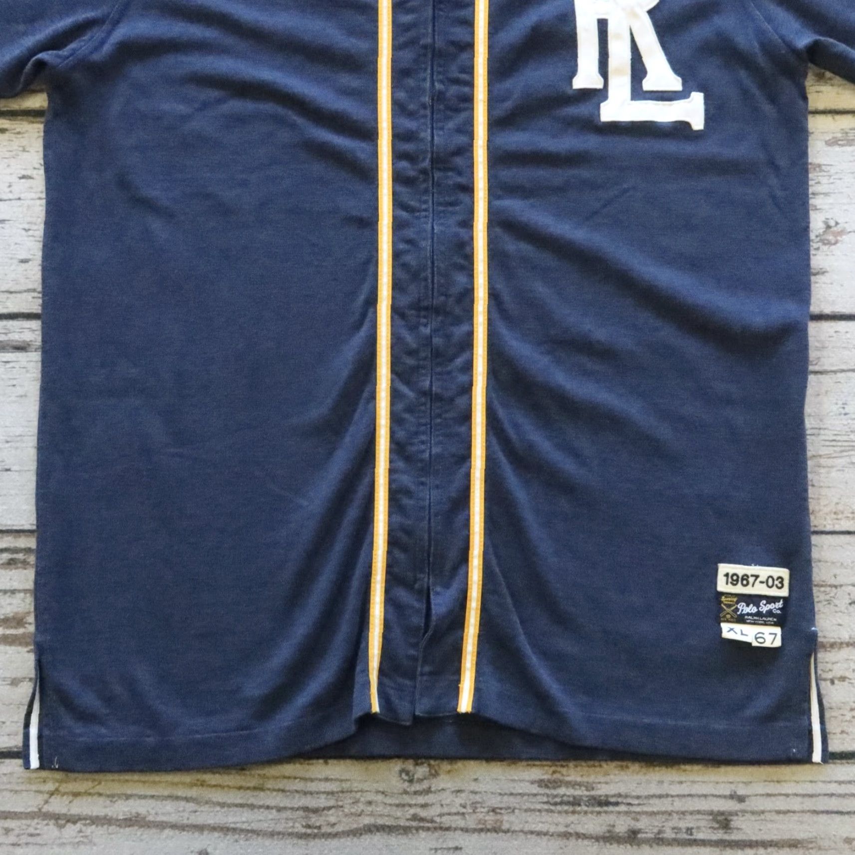 Vintage VINTAGE Polo Sport Ralph Lauren Baseball Jersey Shirt XL Blue Mens Size US XL / EU 56 / 4 - 3 Thumbnail