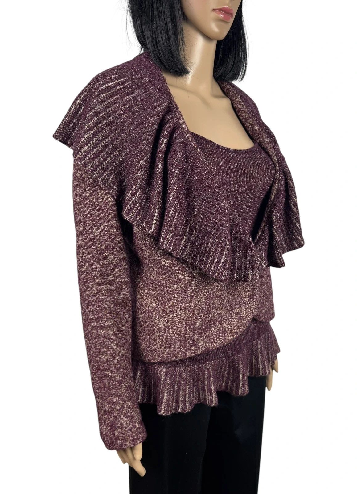 Ungaro Paris Emanuel Ungaro Blazer + Top Wool Pleated Set size L Size L / US 10 / IT 46 - 3 Thumbnail