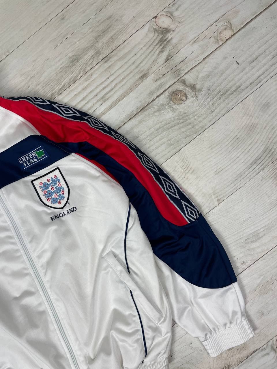 Umbro Vintage Umbro England Training Soccer Track Jacket 1998 1999 Size US M / EU 48-50 / 2 - 4 Thumbnail
