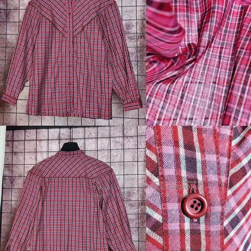 Dior Dior Red Wool Plaid Long Sleeve Cardigan . Size M / US 6-8 / IT 42-44 - 2 Thumbnail