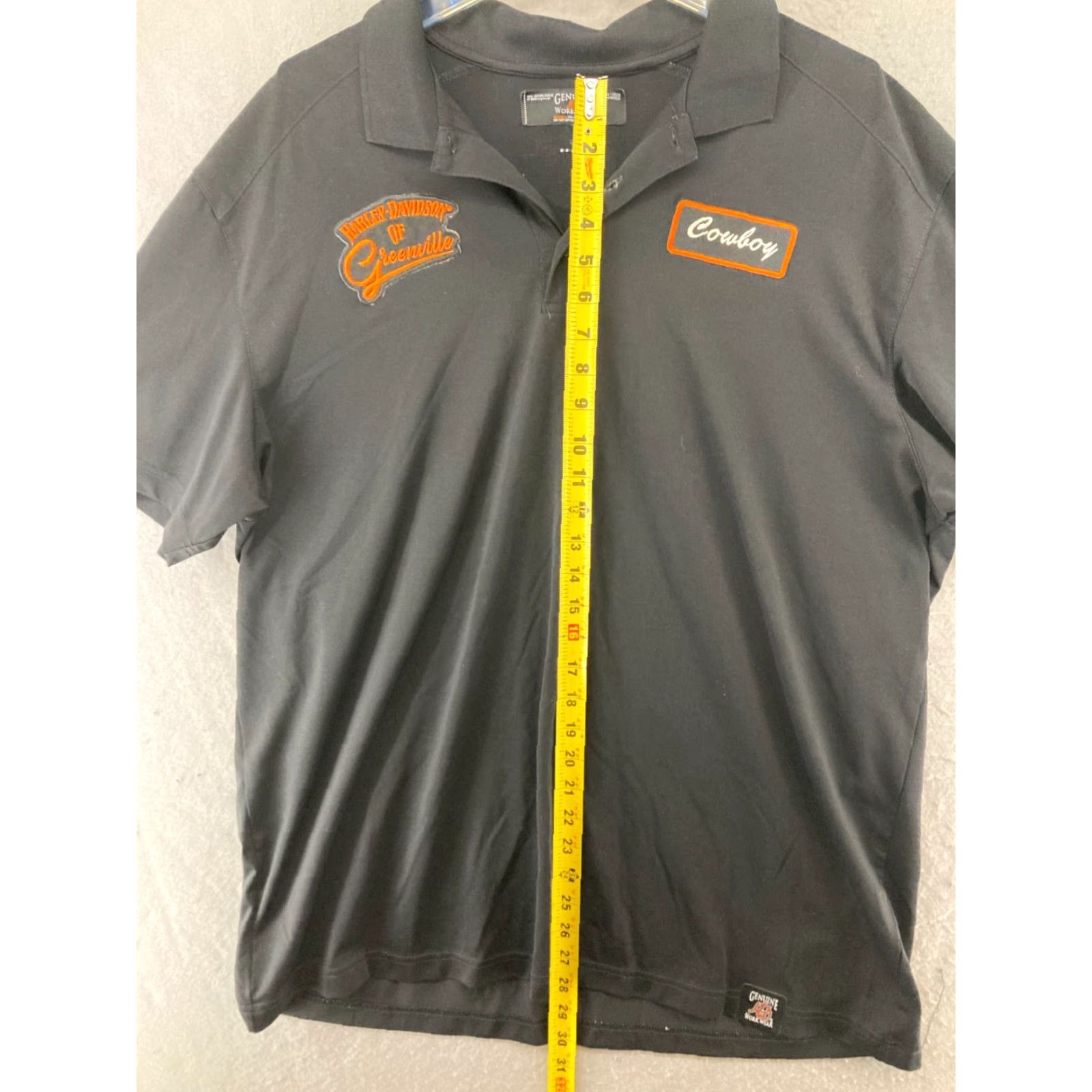 Harley Davidson HARLEY-DAVIDSON Polo Shirt Mens 2XL Black Cowboy Workwear Golf Racing Size US XXL / EU 58 / 5 - 3 Thumbnail