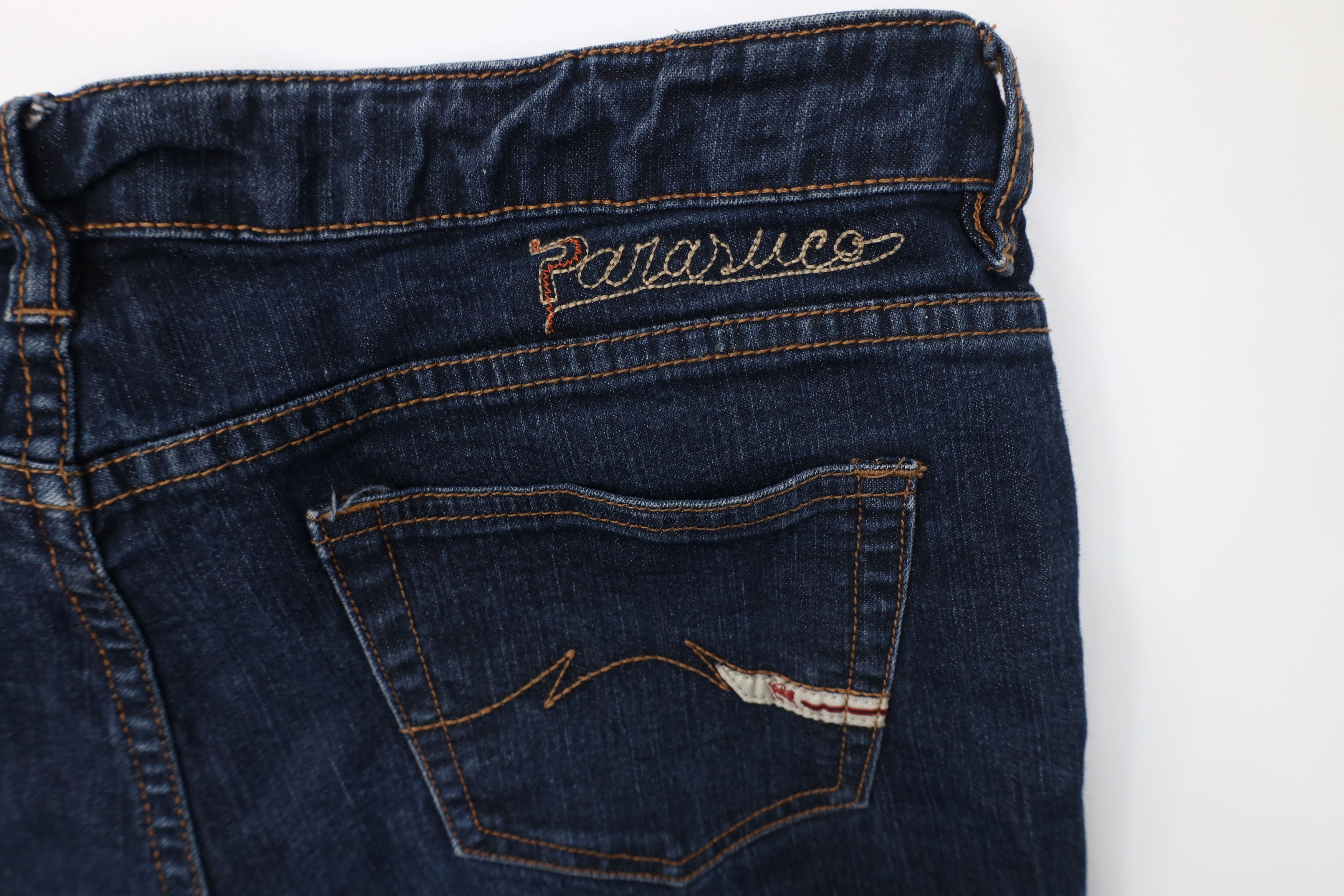 Vintage Vintage Y2K Parasuco Denim Cult Flared Wide Leg Denim Jeans Size 31" - 14 Thumbnail