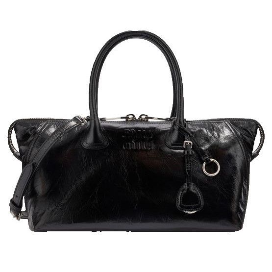 Miu Miu MIU MIU Zipped Black Top Handle Bag New & Authentic Size ONE SIZE - 1 Thumbnail