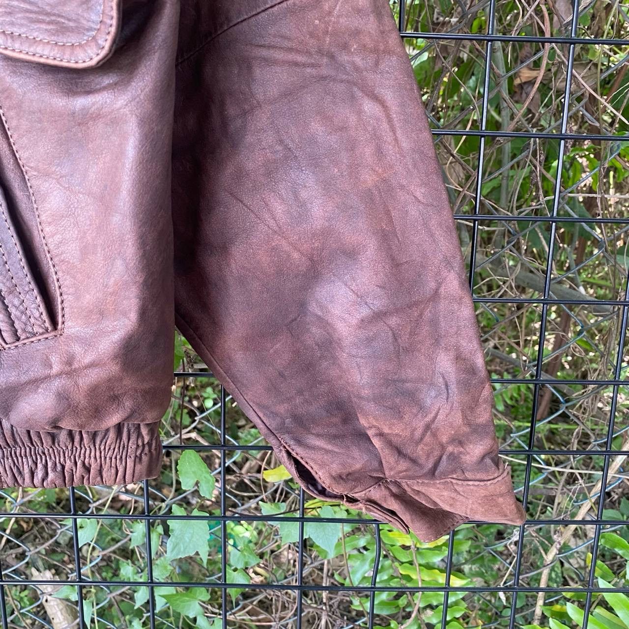 Genuine Leather × Vintage Vintage Genuine Leather Jacket Size US L / EU 52-54 / 3 - 5 Thumbnail