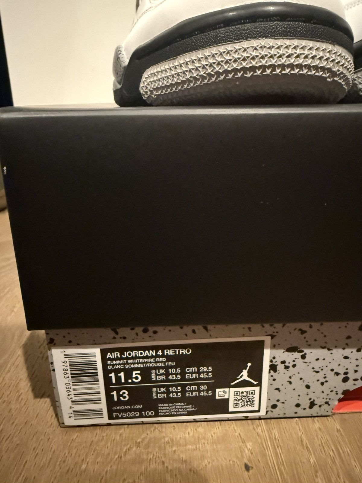 Jordan Brand Air Jordan 4 Retro OG 2025 White Cement BRAND NEW Size 11.5 Size US 11.5 / EU 44-45 - 10 Thumbnail