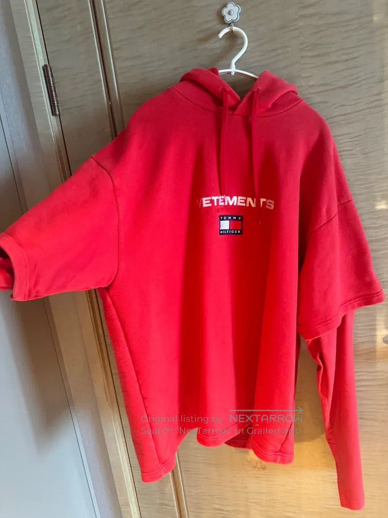 Vetements Vetements Red fake two-piece hoodie Size US M / EU 48-50 / 2 - 4 Thumbnail