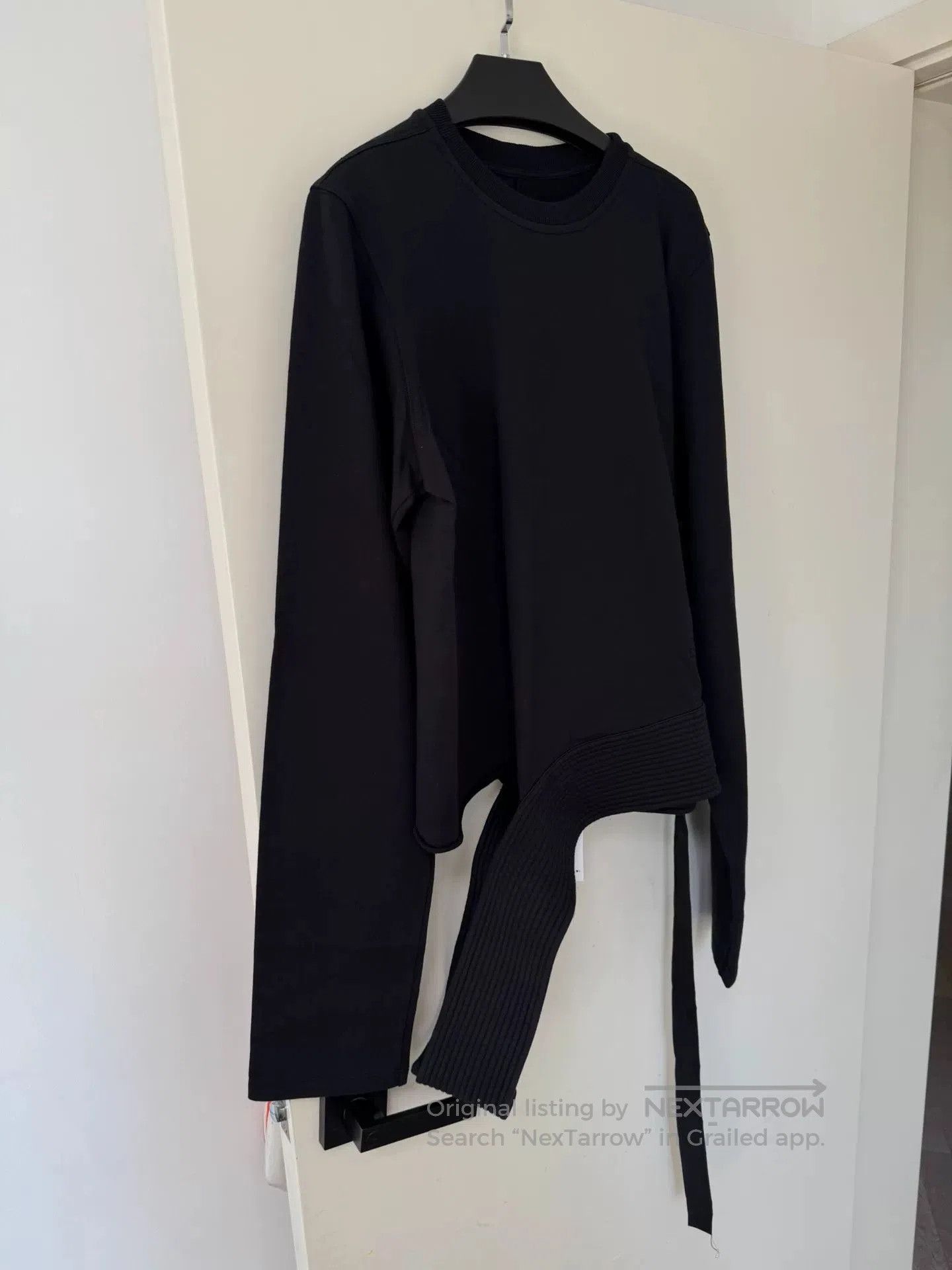 Rick Owens Drkshdw Rick Owens DRKSHDW Torn Hem Crewneck Sweatshirt. Size US XS / EU 42 / 0 - 8 Thumbnail