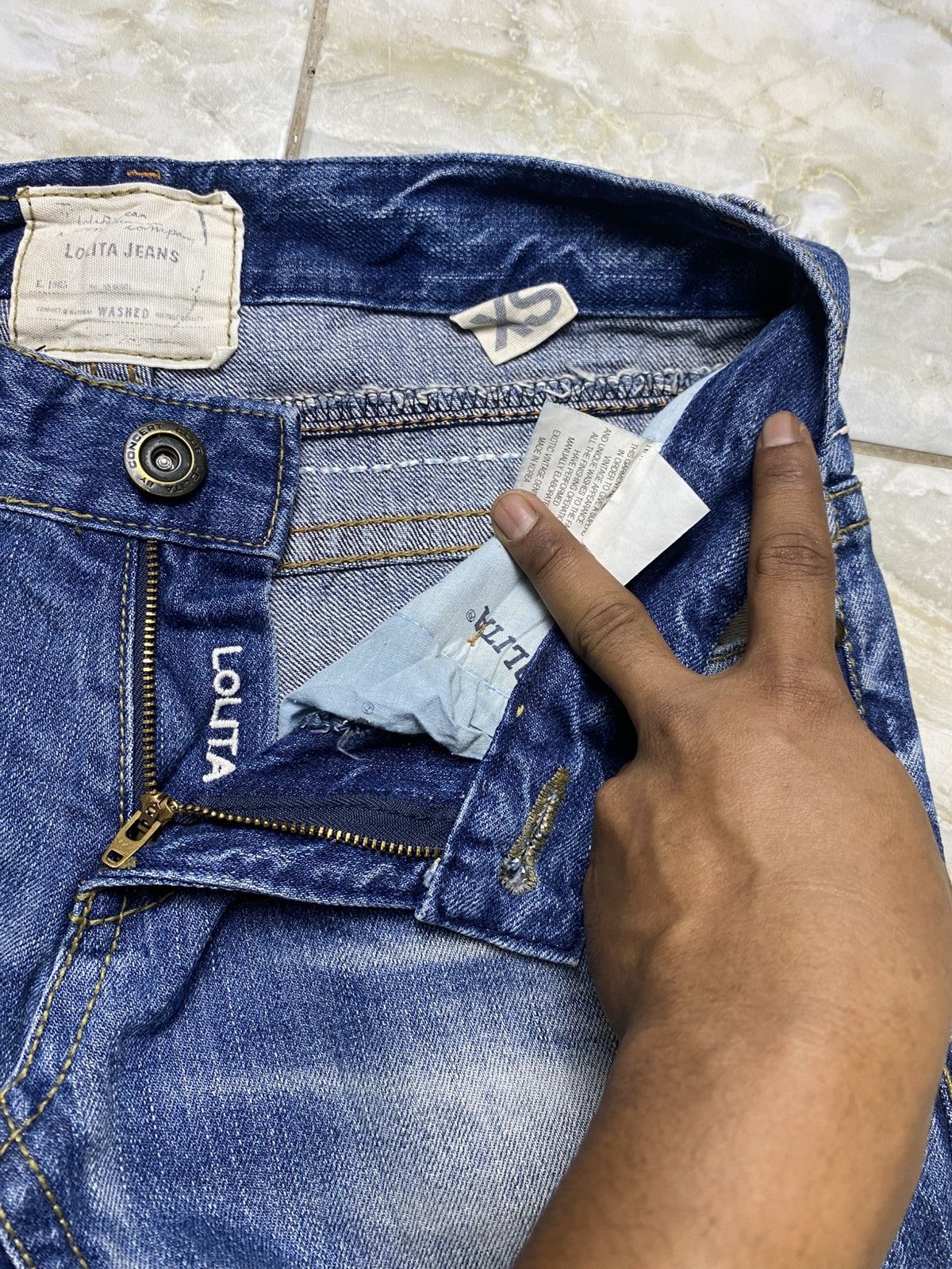 Japanese Brand Rare Lolita Children Distressed Jeans Size US 28 / EU 44 - 15 Thumbnail