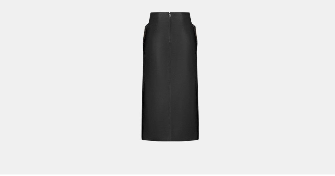Dior o1w1db10225 Mid Skirt in Black Size 28" / US 6 / IT 42 - 2 Thumbnail