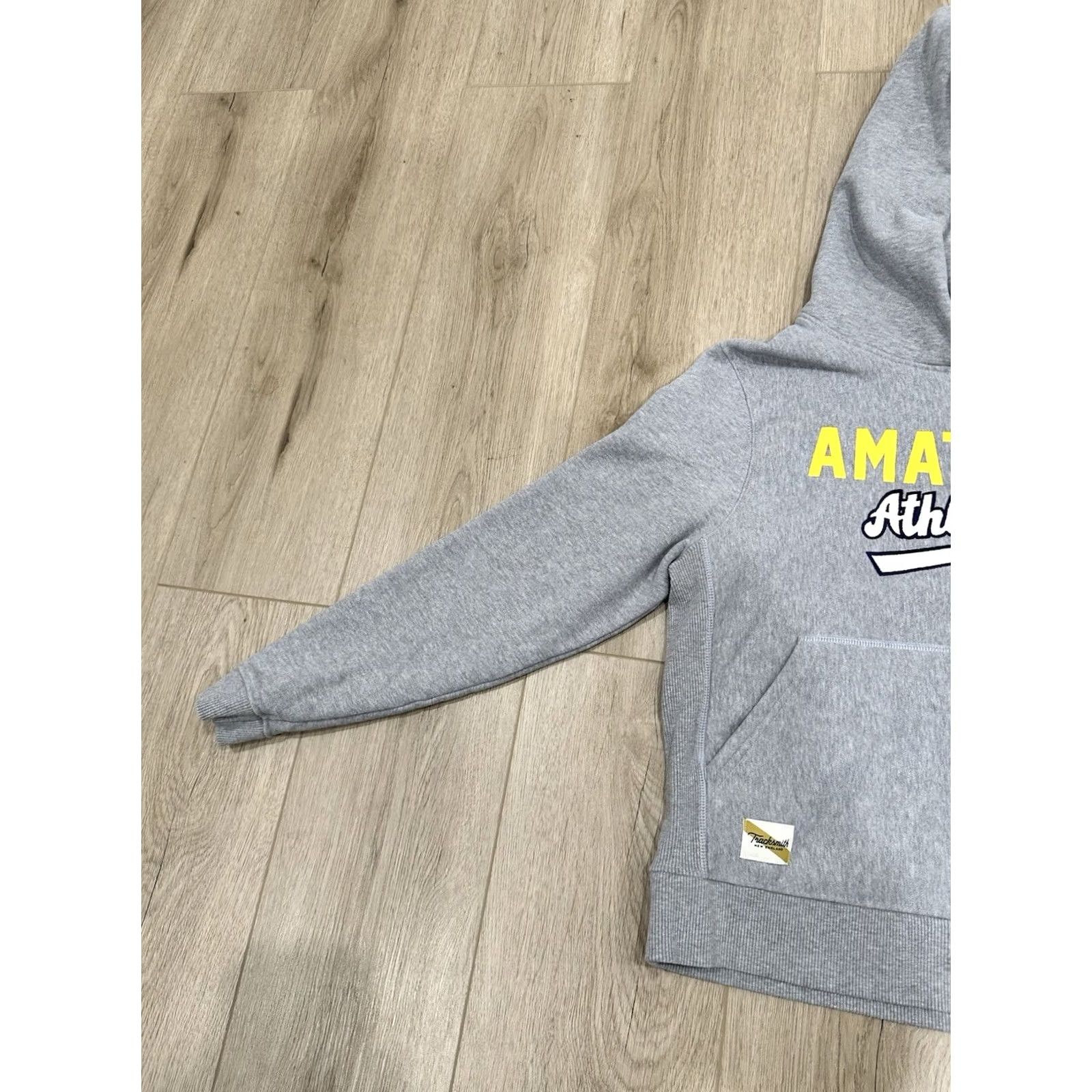 Vintage TRACKSMITH Sweatshirt Hoodie Gray Small Woman’s Unisex Adults Regular S Pullover Athletic Fits Shirt Size S / US 4 / IT 40 - 4 Thumbnail