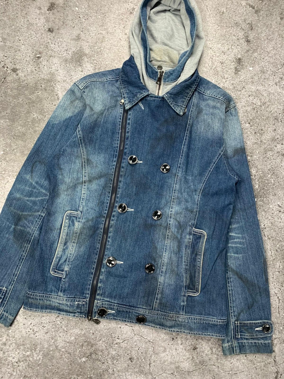 semanticdesign 🔥 Semantic Design X In The Attic 🔥 Denim Jacket With Hoodie Size US M / EU 48-50 / 2 - 2 Thumbnail