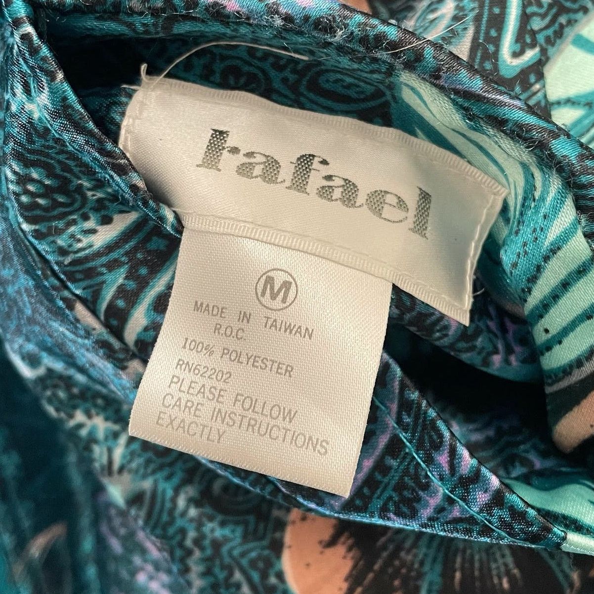 Vintage RAFAEL Reversible Floral Satin Bomber Track Jacket Medium Size US M / EU 48-50 / 2 - 4 Thumbnail