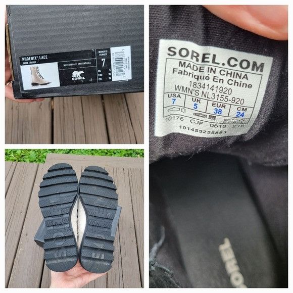 SOREL Sorel Phoenix Fawn Off White Nubuck Suede Leather Lace-up Co Size US 7 / IT 37 - 8 Thumbnail