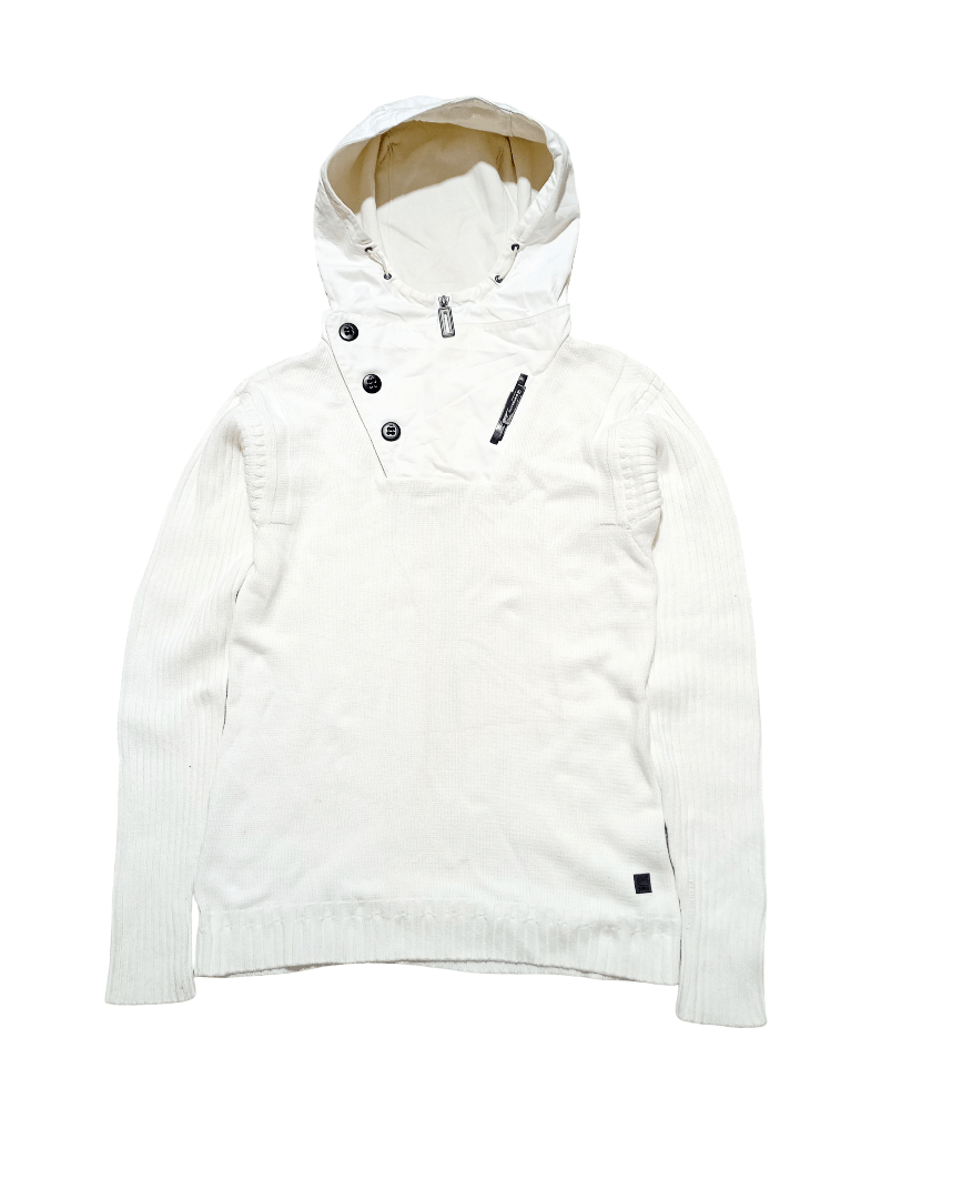 G-Star Vintage Gstar Raw Luca Hooded Knit Sweater Size US M / EU 48-50 / 2 - 1 Thumbnail