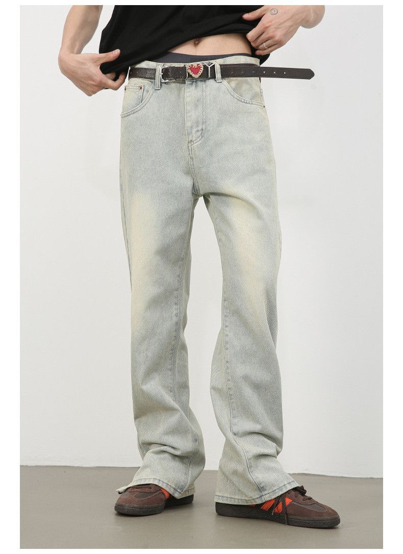 Japanese Brand × Vintage American street men's loose distressed vintage washed jeans Size US 32 / EU 48 - 2 Thumbnail