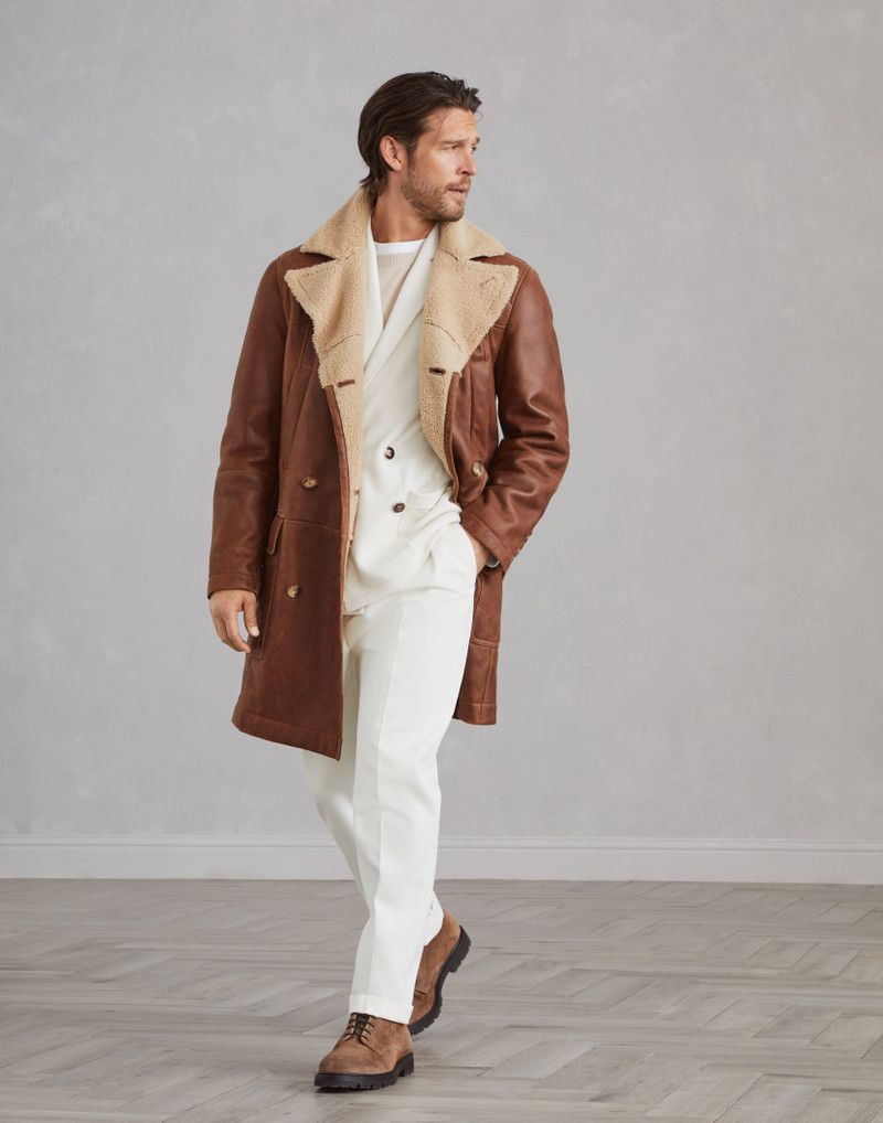 Brunello Cucinelli o1w1db10226 Fur Jacket in Dark Brown Size US XL / EU 56 / 4 - 5 Thumbnail