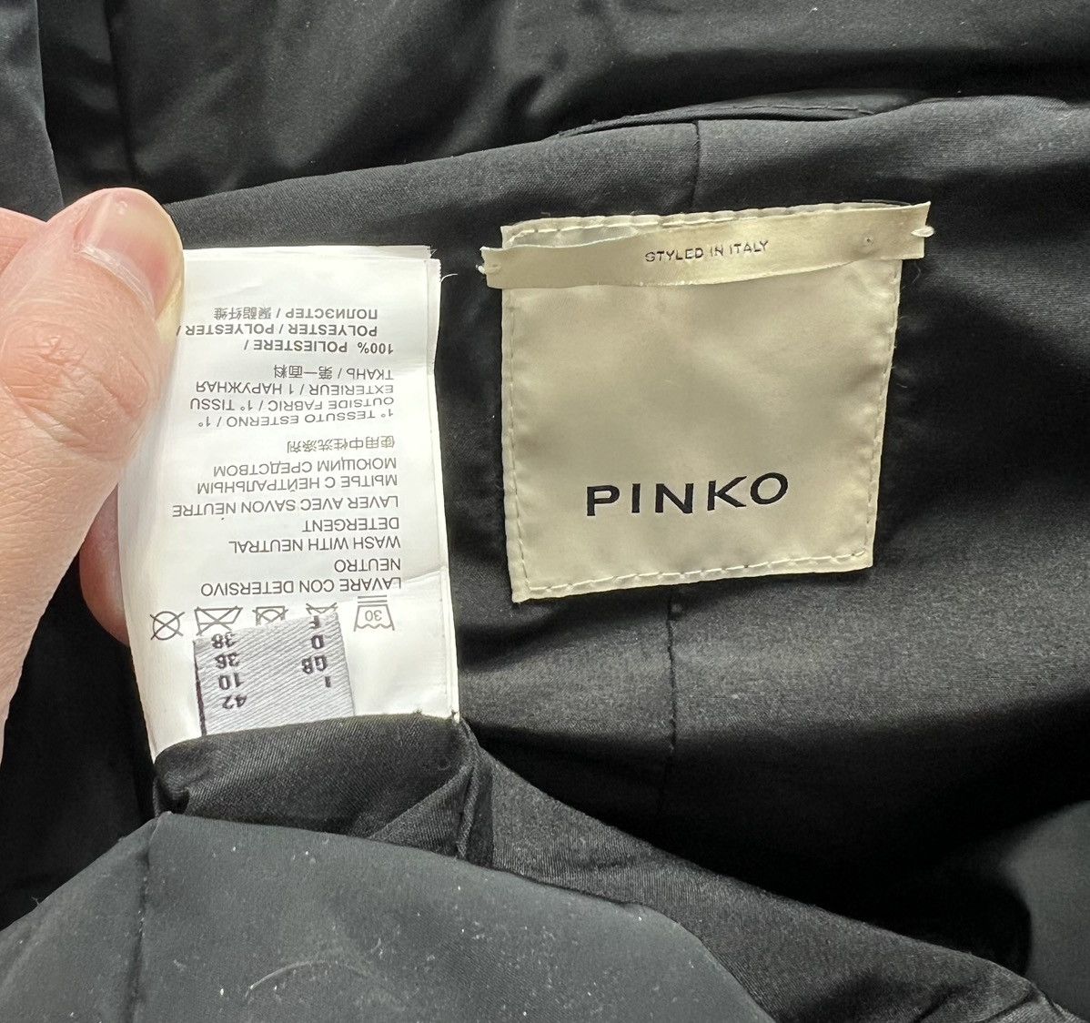 Pinko Rare Pinko Avant Garde Black Women's Jacket Made in Italy Size M / US 6-8 / IT 42-44 - 4 Thumbnail