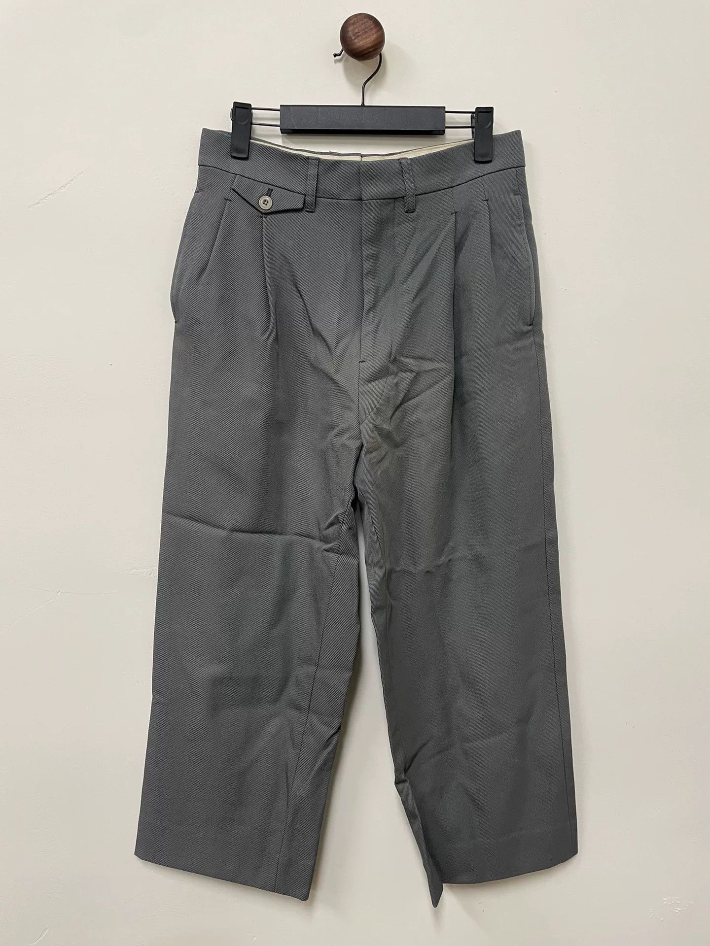 Lemaire Lemaire Gray Wool Trousers Size US 30 / EU 46 - 1 Thumbnail
