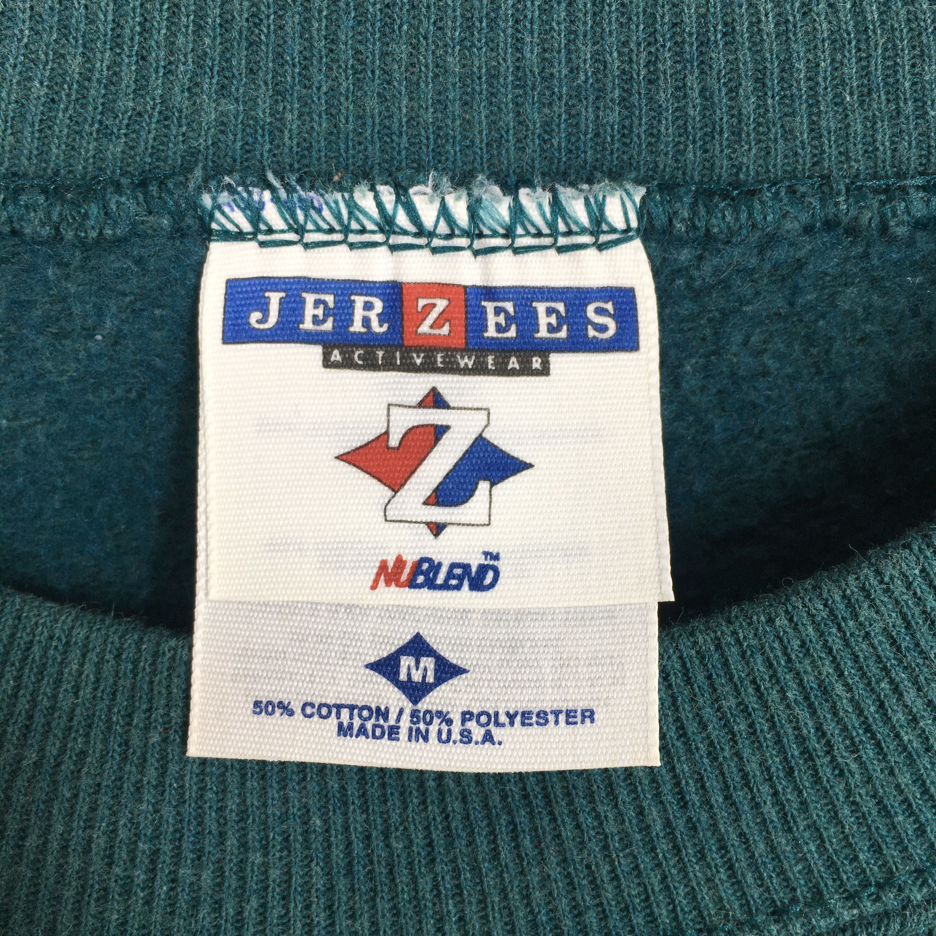 Jerzees Vintage 90s Jerzees Usa Green Plain Sweatshirt Medium Size US M / EU 48-50 / 2 - 4 Thumbnail