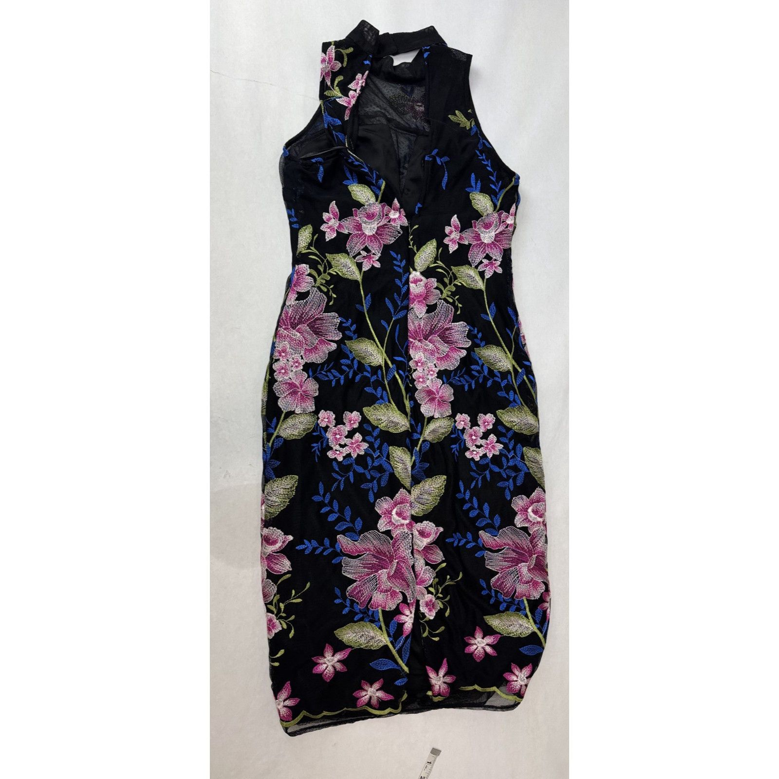 Nicole Miller Whimsigoth Cottagecore Nicole Miller Floral Dress Black 2 Size XS / US 0-2 / IT 36-38 - 12 Thumbnail
