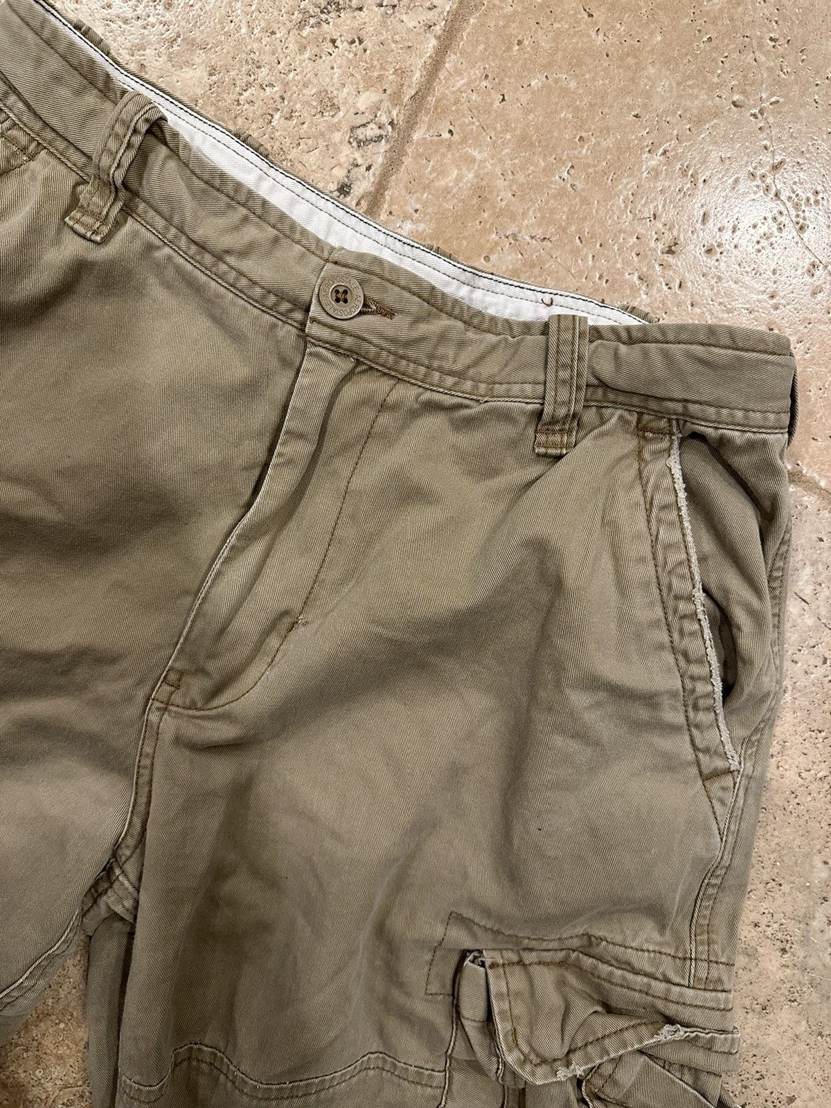 Aeropostale × Vintage Vintage Aeropostale 90s Tan Cargo Shorts Size US 32 / EU 48 - 4 Thumbnail