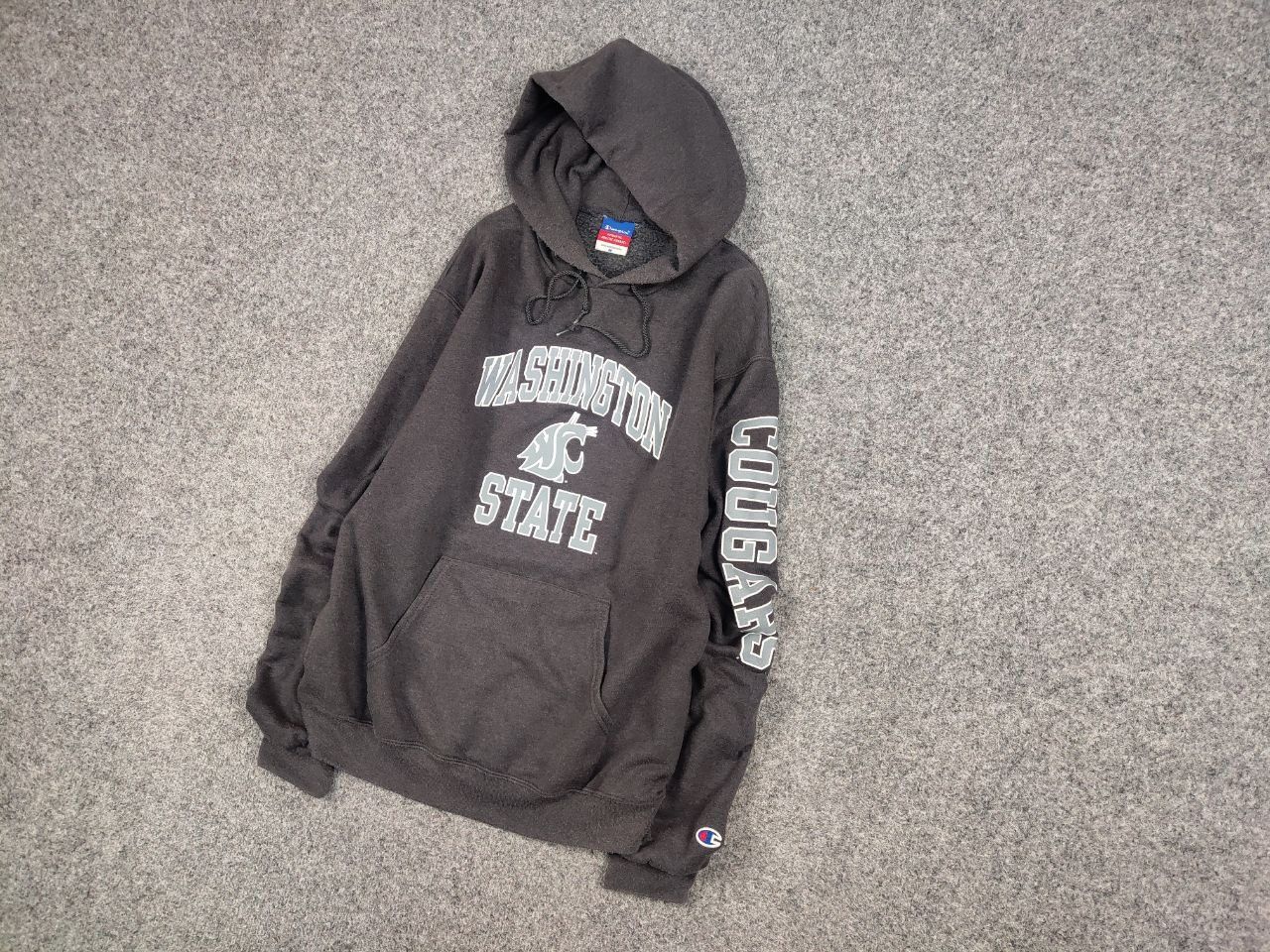 Champion Vintage 90's Champion washington state cougars Logo Hoodie Size US M / EU 48-50 / 2 - 3 Thumbnail