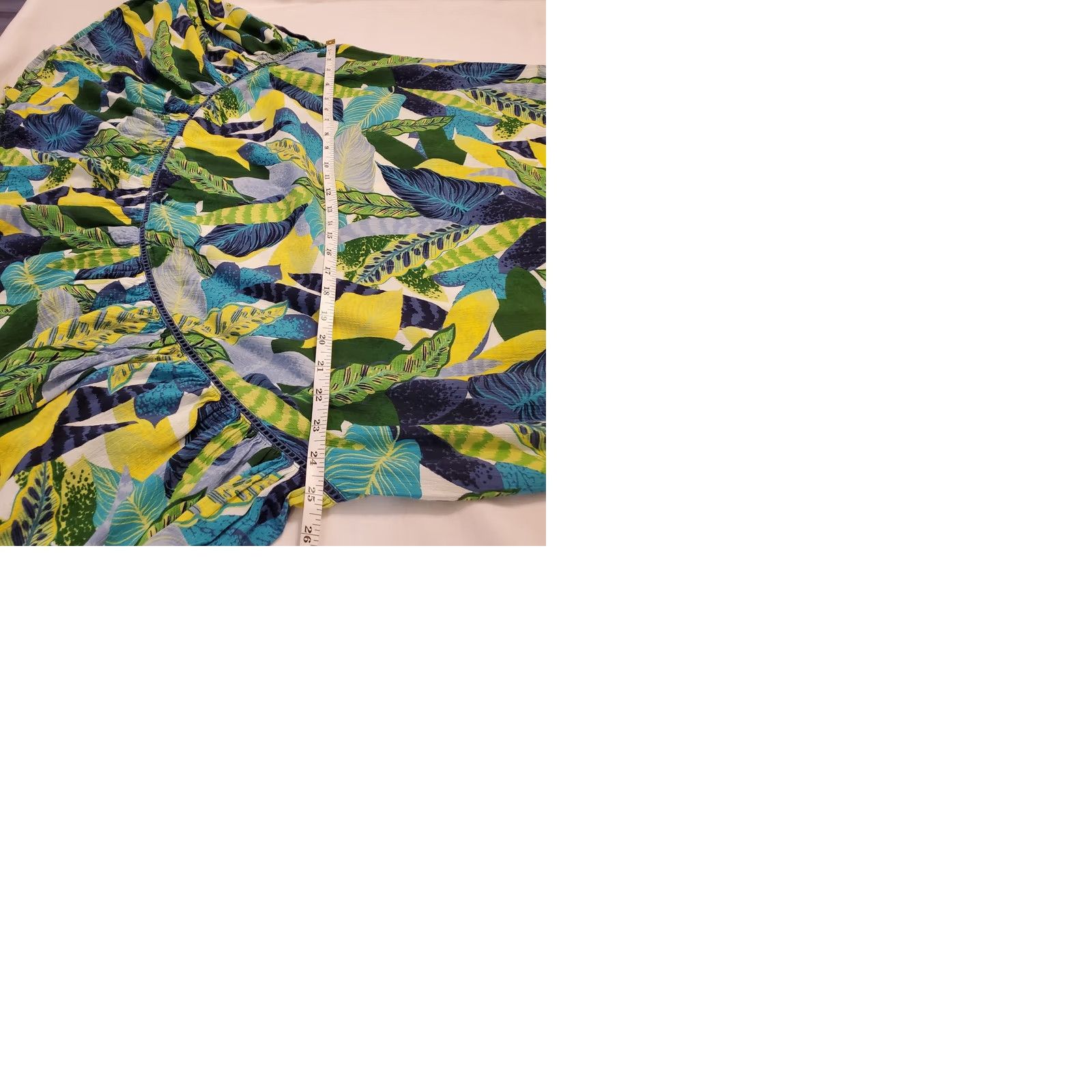 Vintage Aerie Paradise Tropical Boho Summer Dress - M - Blue Floral Halter Size M / US 6-8 / IT 42-44 - 9 Thumbnail