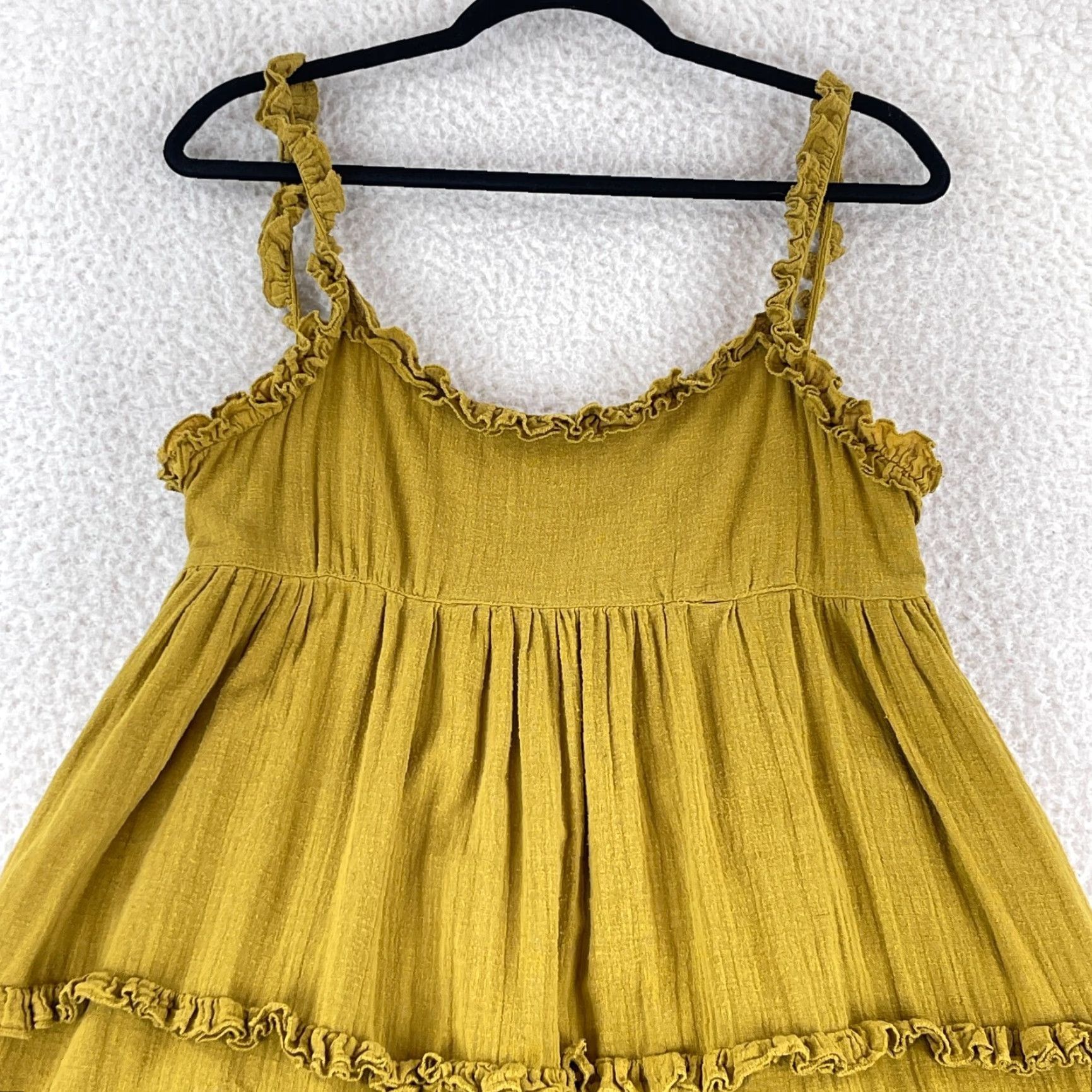 Urban Outfitters Urban Outfitters Yellow Georgia Linen Tie Back Apron Dress Womens 10 Dress Linen Yellow Georgia Tie Back Apron Dress Womens 10 Size L / US 10 / IT 46 - 2 Thumbnail
