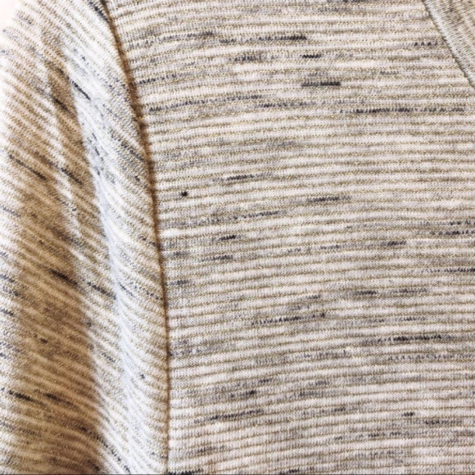 Loft LOFT Gray Shimmer Long Sleeve Top Size S / US 4 / IT 40 - 3 Thumbnail