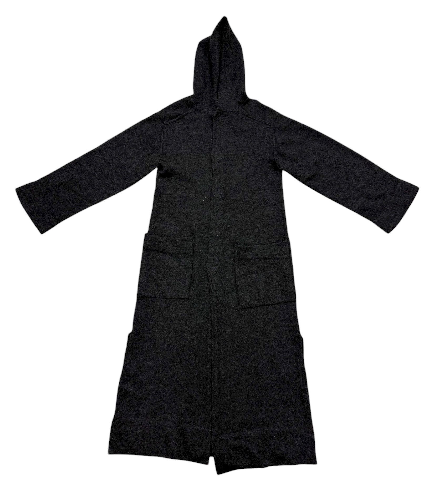 Yohji Yamamoto Yohji Yamamoto Noir Wool Hoodie Long Jacket Size US S / EU 44-46 / 1 - 1 Thumbnail