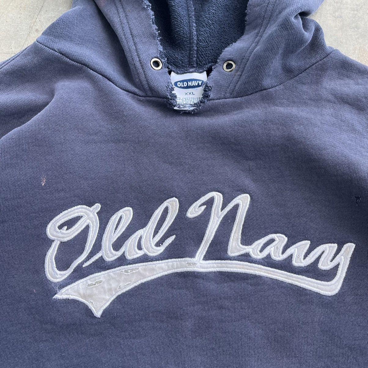 Old Navy × Russell Athletic × Vintage CRAZY thrashed and faded old navy hoodie skater baggy style Size US XXL / EU 58 / 5 - 4 Thumbnail