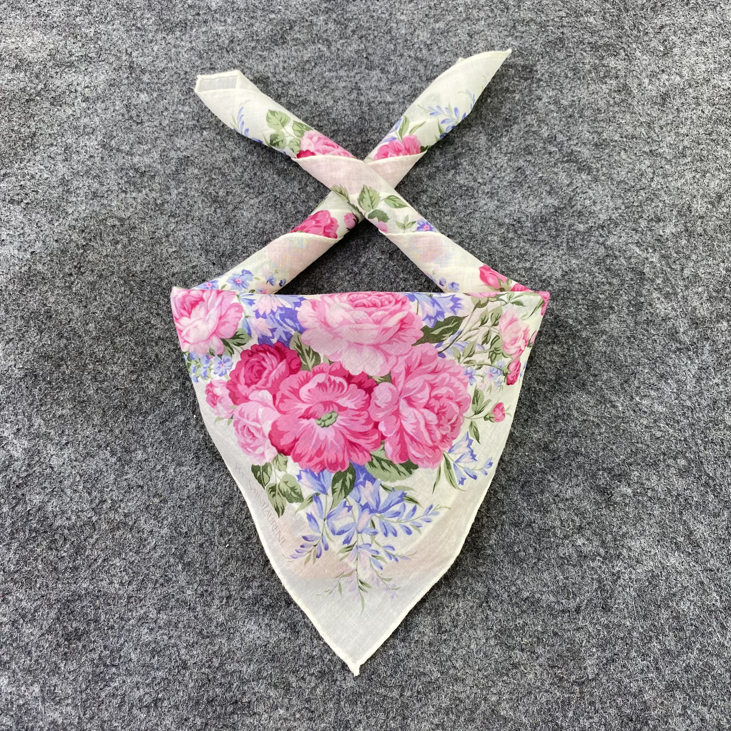 Vintage × Yves Saint Laurent Yves Saint Laurent Handkerchief / Bandana / Neckerchief-B524 Size ONE SIZE - 2 Thumbnail
