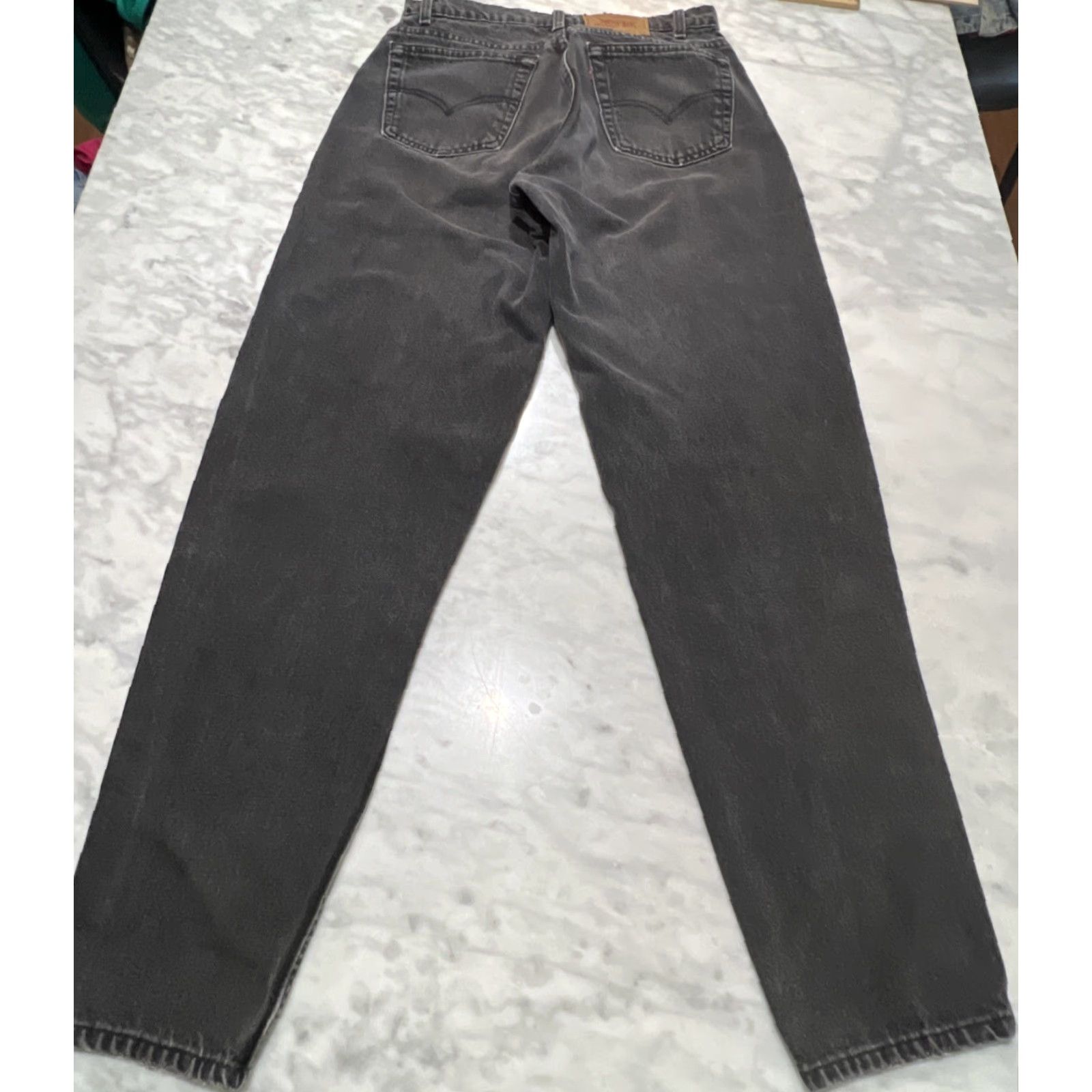 Levi's VINTAGE Levi’s 560 Black Jeans Men 32x34 Loose Fit Tapered Leg Faded Rockabilly 1990s Mens Size US 32 / EU 48 - 5 Thumbnail