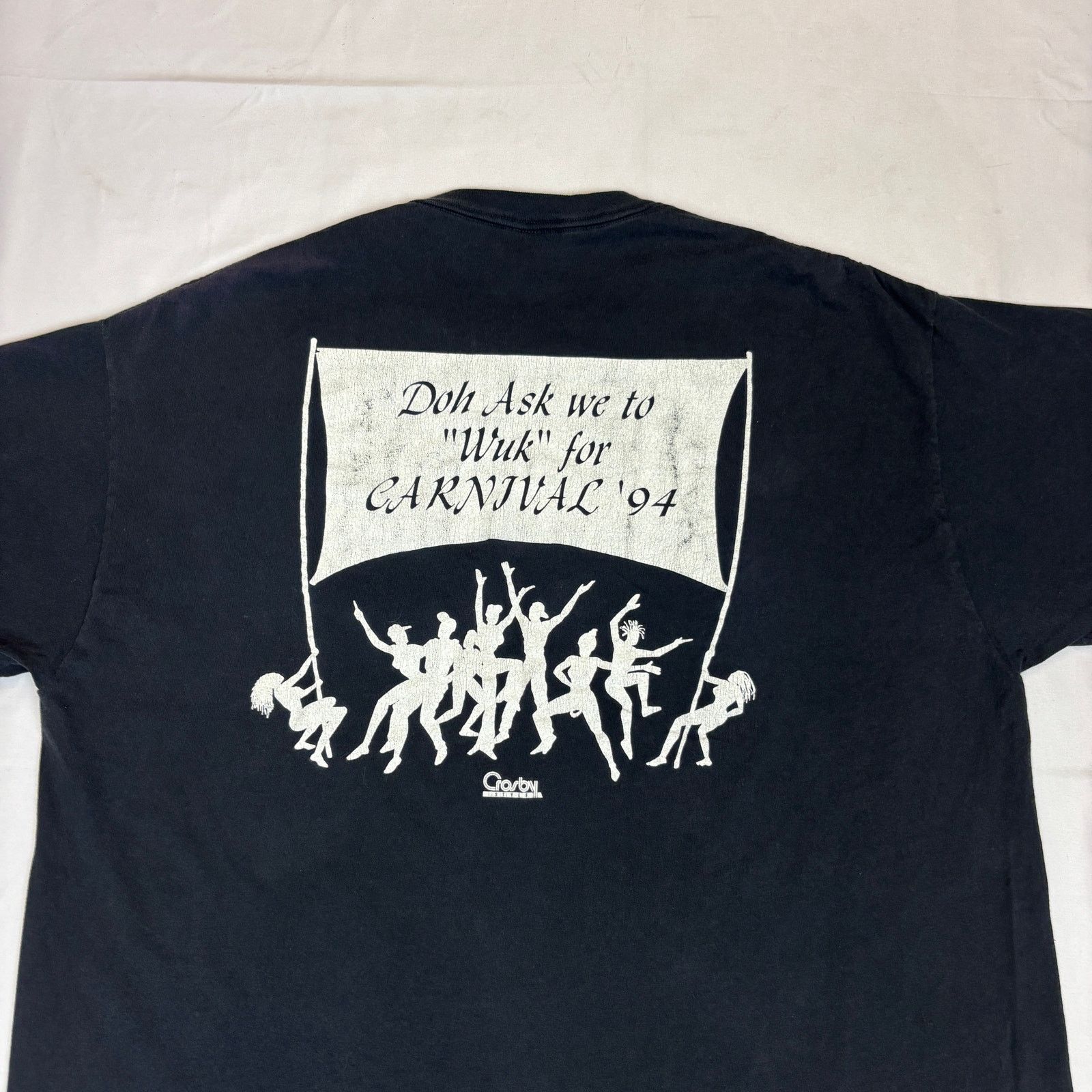 Jerzees Vintage Pin Up Girl Carnival Graphic Tee Shirt Men's 2XL XXL Size US XXL / EU 58 / 5 - 5 Thumbnail