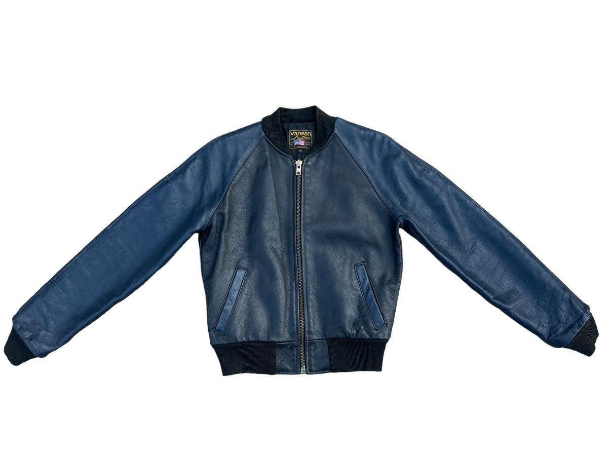 Vanson Leathers Vintage Vanson Leathers Distress Patina Leather Jacket Size US S / EU 44-46 / 1 - 1 Thumbnail