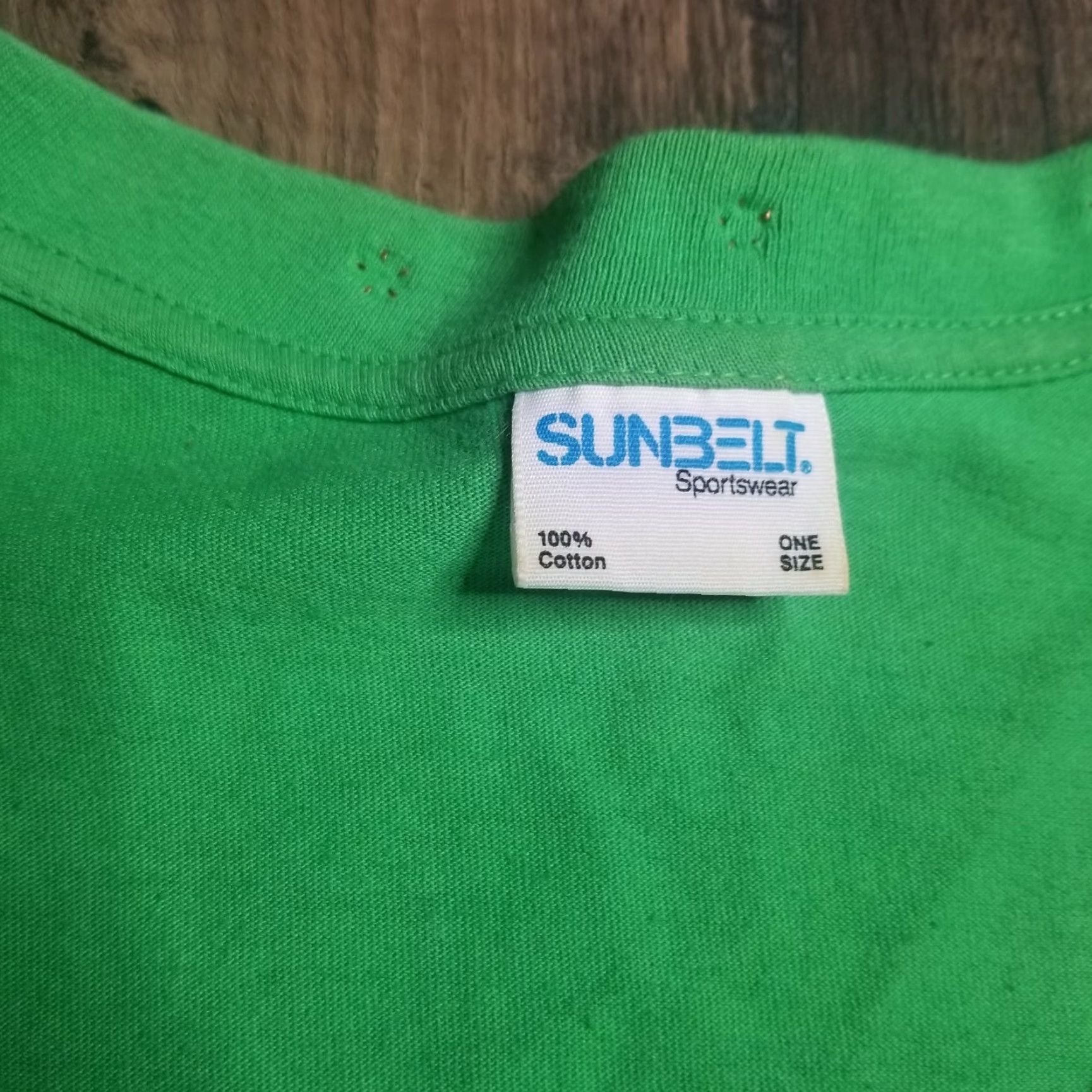 Vintage VINTAGE Sunbelt Sportswear Sailboat Embellished Tee Shirt Men L/XL Green 1980s Distressed Made In USA Shirt Size US L / EU 52-54 / 3 - 6 Thumbnail