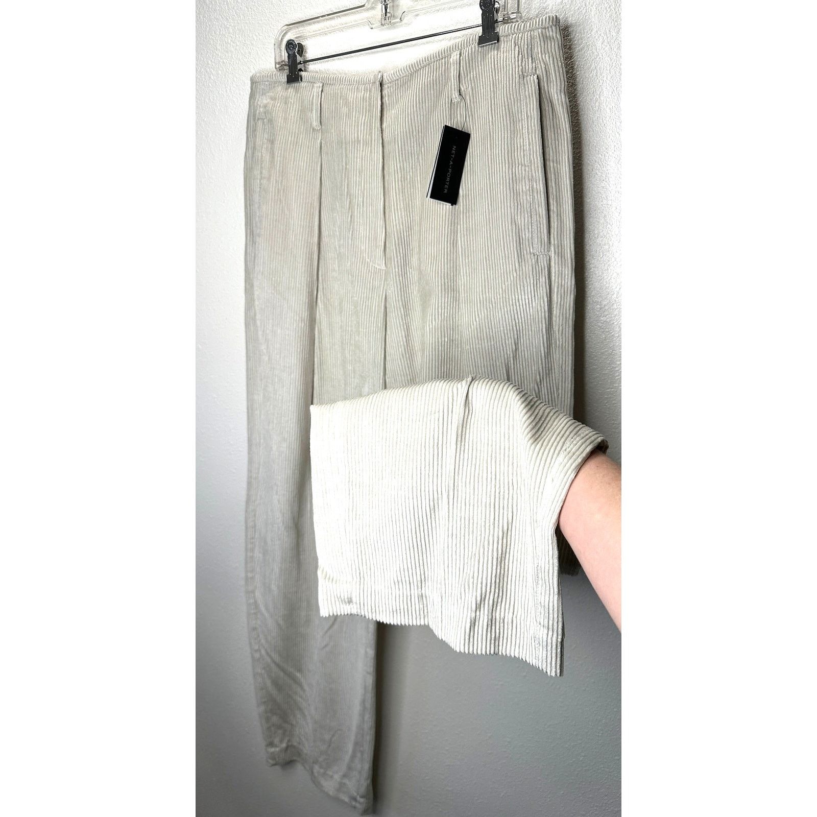 Brunello Cucinelli NWT Brunello Cucinelli Sand Beige Pleated Corduroy Pant 12 Size 34" / US 12 / IT 48 - 2 Thumbnail