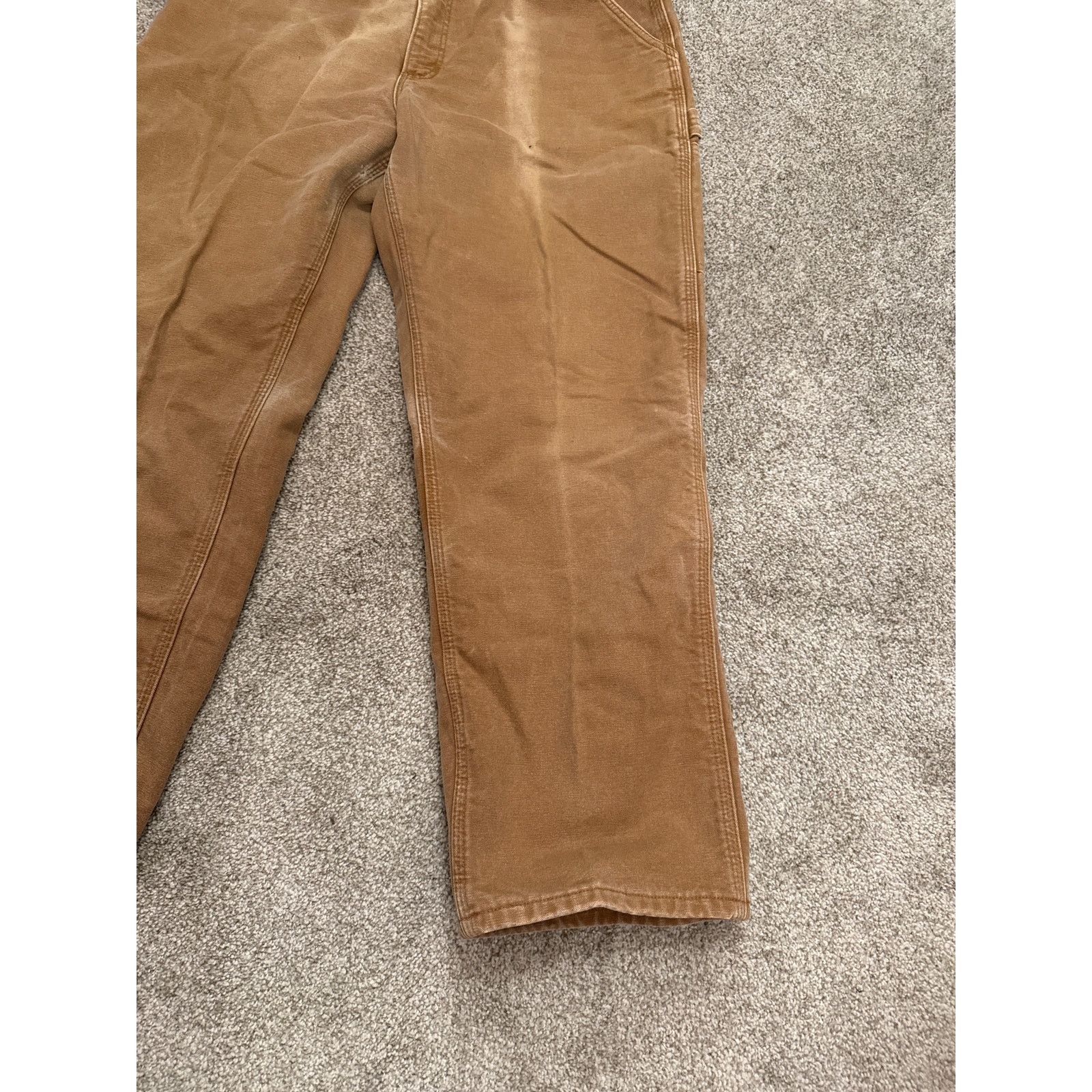 Carhartt Carhartt Tan Canvas Workwear Utility Carpenter Pants,36x30 Size US 36 / EU 52 - 3 Thumbnail