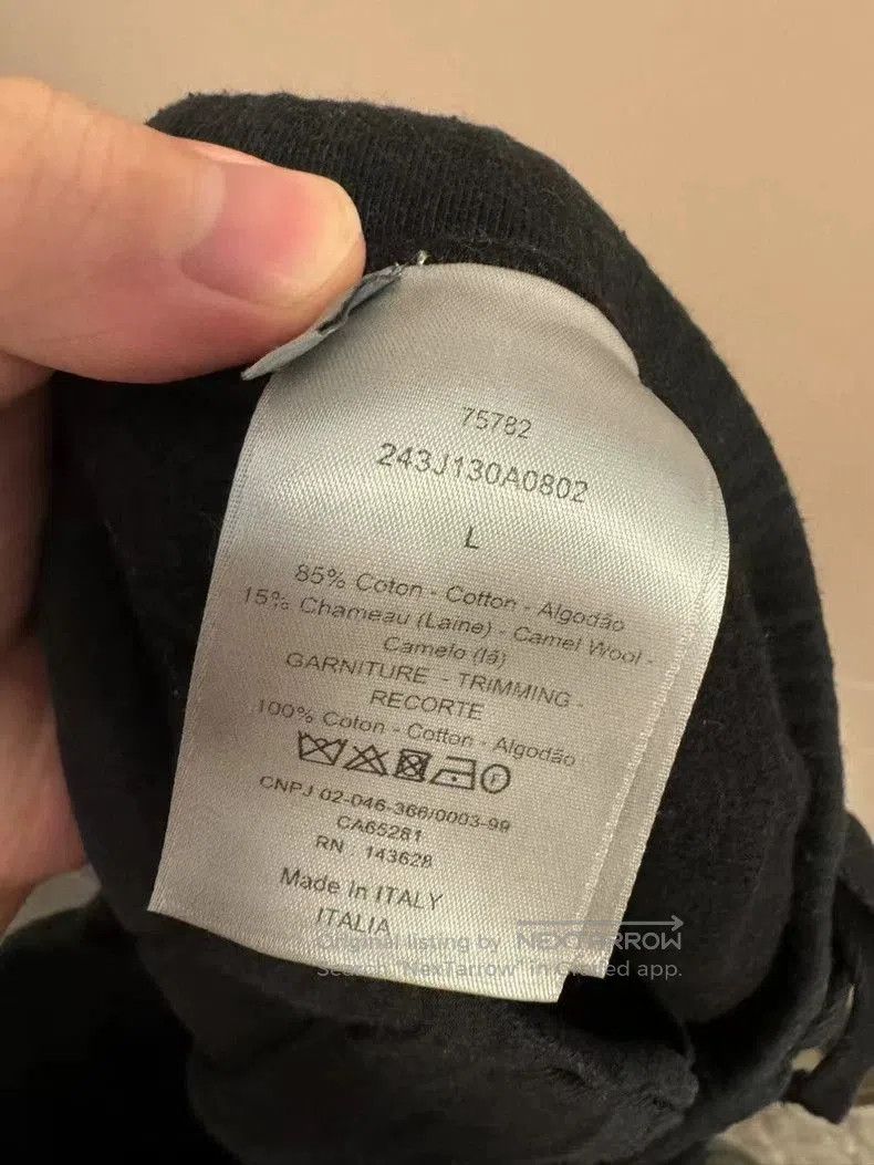 Dior Dior Black Wool Logo Back Pants. Size US 36 / EU 52 - 4 Thumbnail