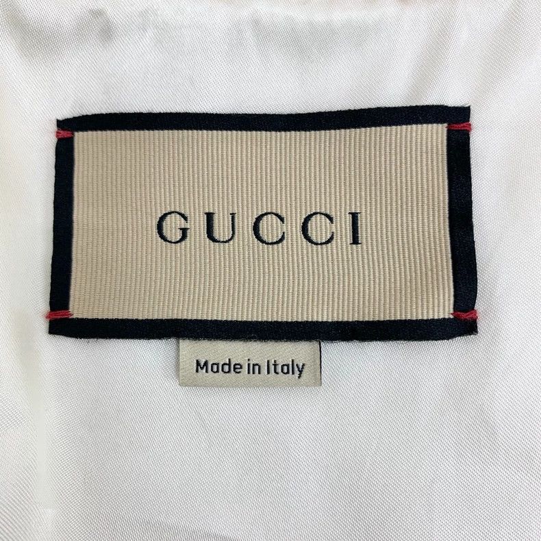 Gucci Gucci Beige logo jacquad full-print cotton hooded zipper lo Size XS / US 0-2 / IT 36-38 - 5 Thumbnail