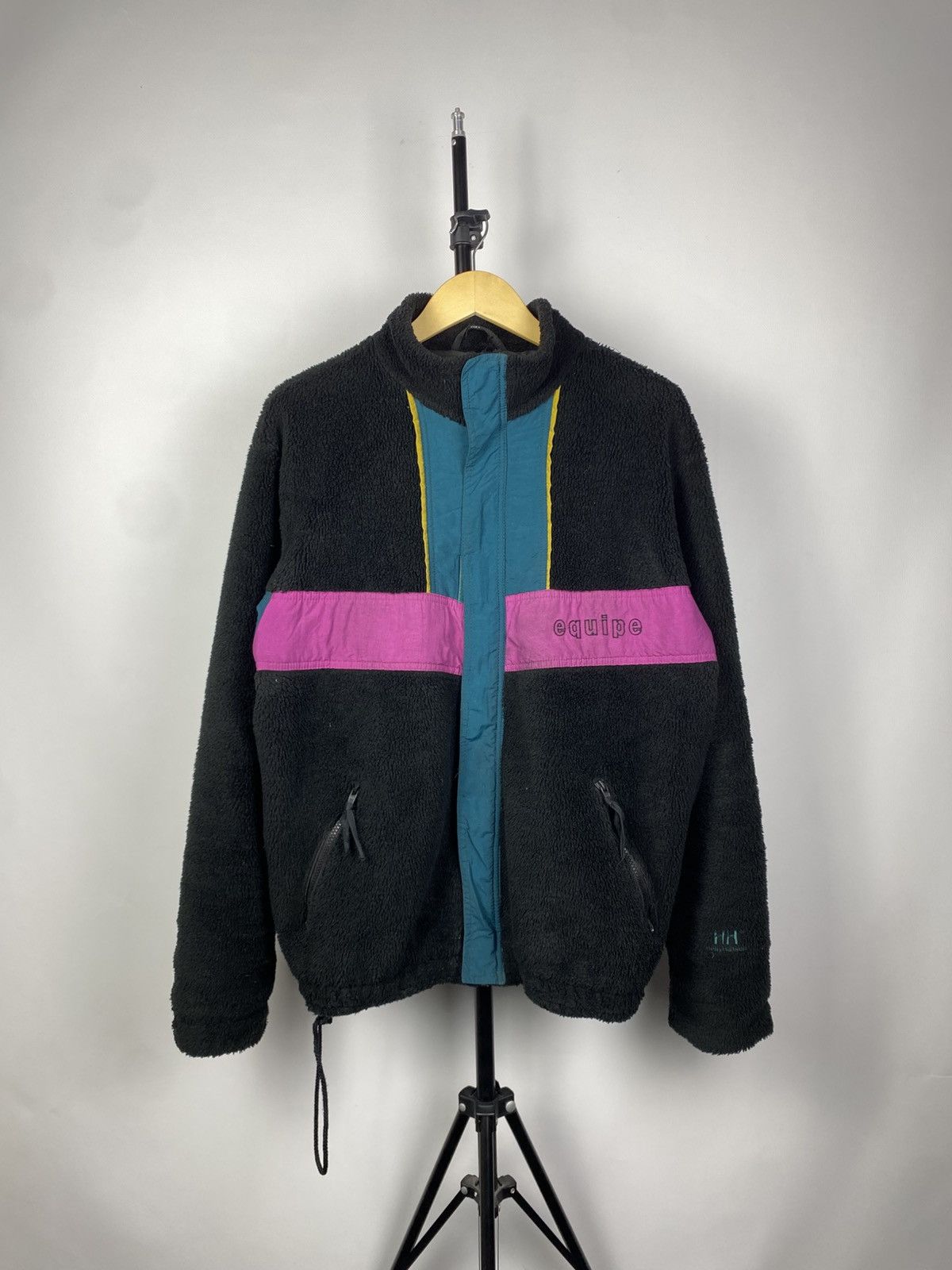 Helly Hansen × Vintage Vintage 90's Helly Hansen Fleece Sherpa Zip Jacket Size US L / EU 52-54 / 3 - 1 Thumbnail