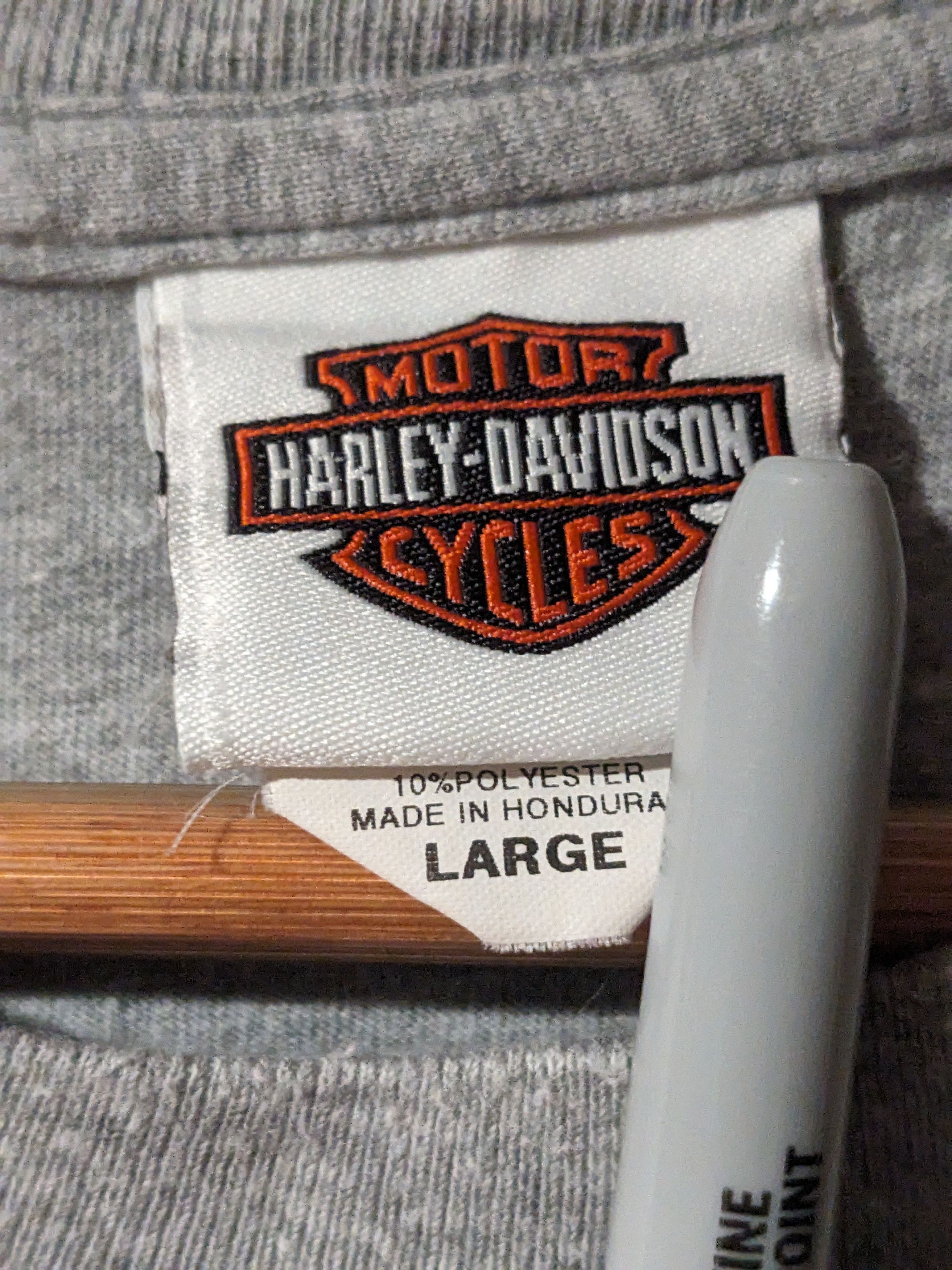 Harley Davidson × Vintage Vintage Harley Davidson North Carolina Long Sleeve T-Shirt Size US L / EU 52-54 / 3 - 8 Thumbnail