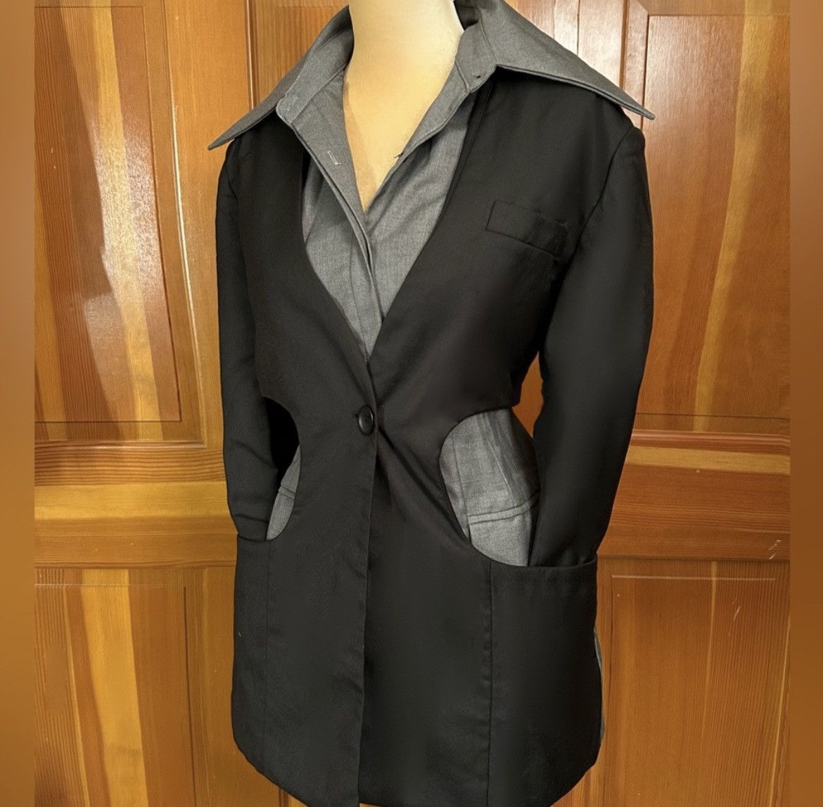Designer × Other NWT, Lavishly Paris Women’s Hollow Out Layered Blazer Size M / US 6-8 / IT 42-44 - 8 Thumbnail