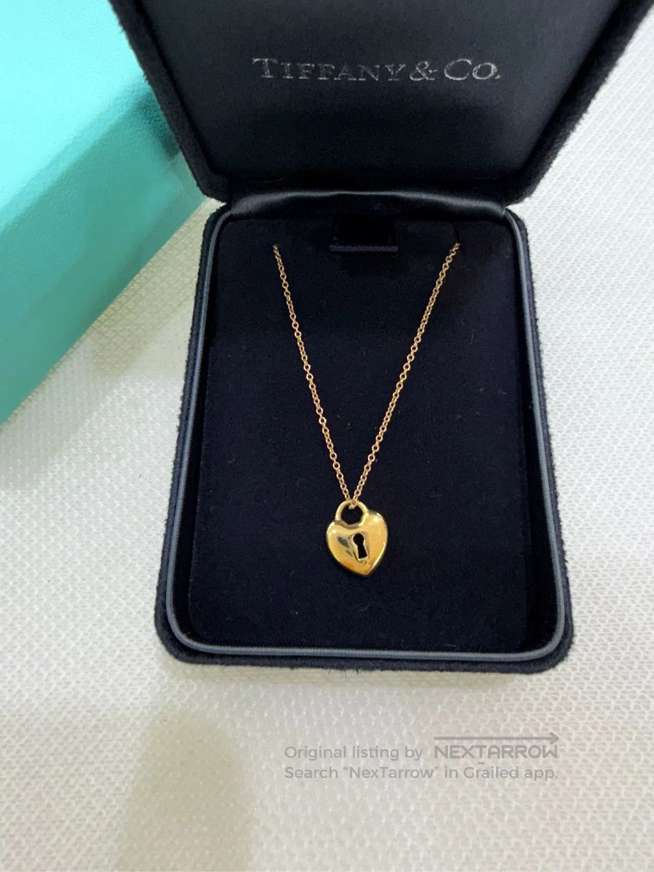 Tiffany & Co. Tiffany 18k Rose Gold Heart Lock Necklace. Size ONE SIZE - 2 Thumbnail