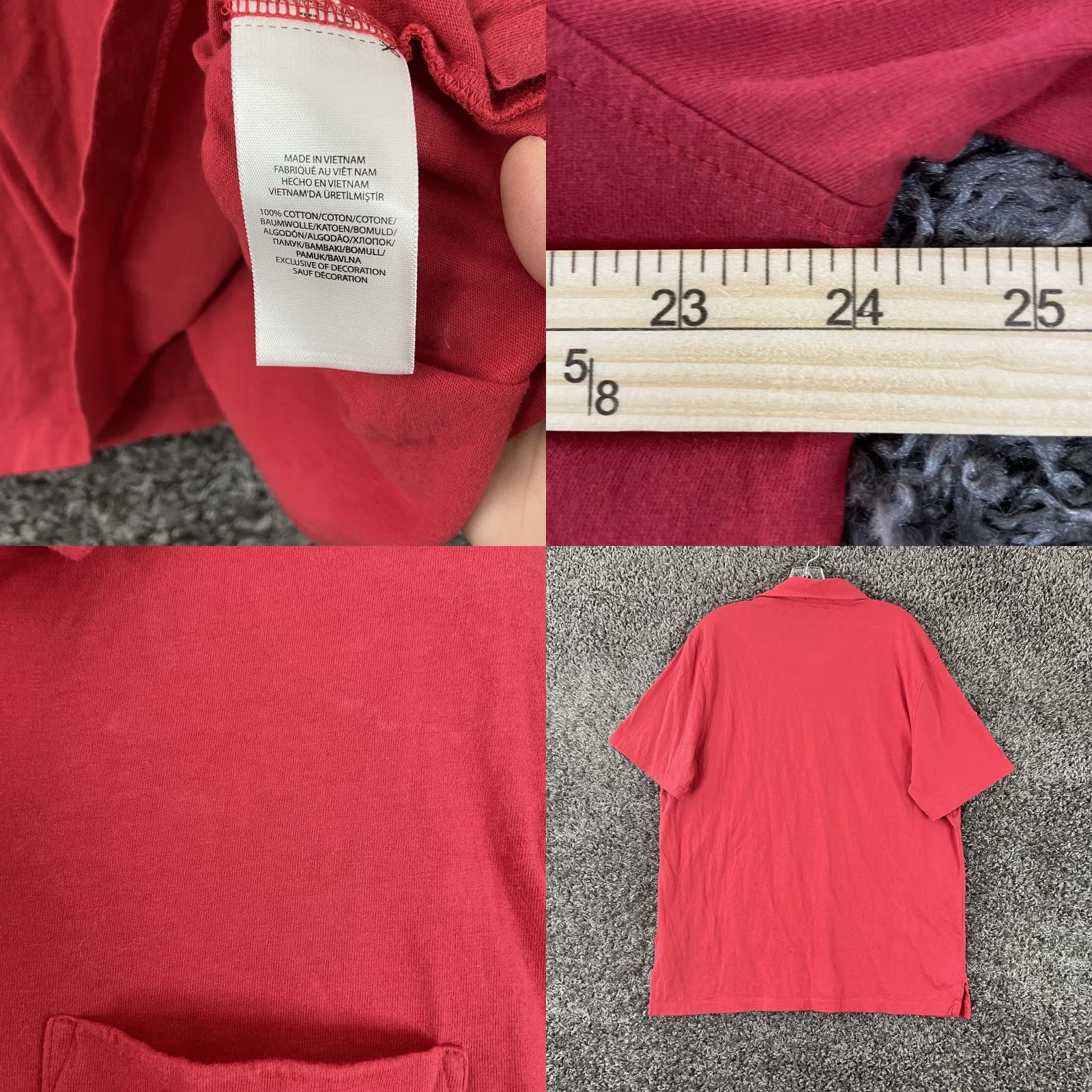 Polo Ralph Lauren Polo Ralph Lauren Polo Men L Red Short Sleeve Classic Fit Mens Size US L / EU 52-54 / 3 - 8 Thumbnail